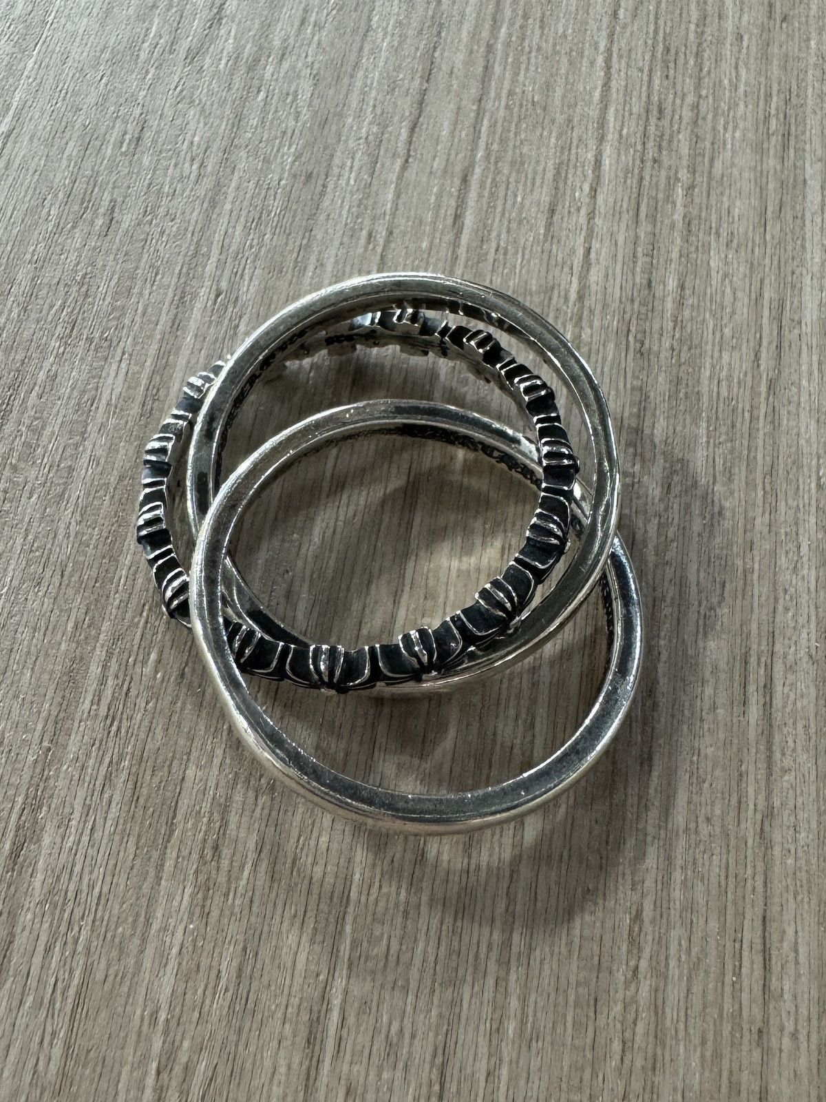 Chrome Hearts Tiny E CH Plus Triple Band | Grailed