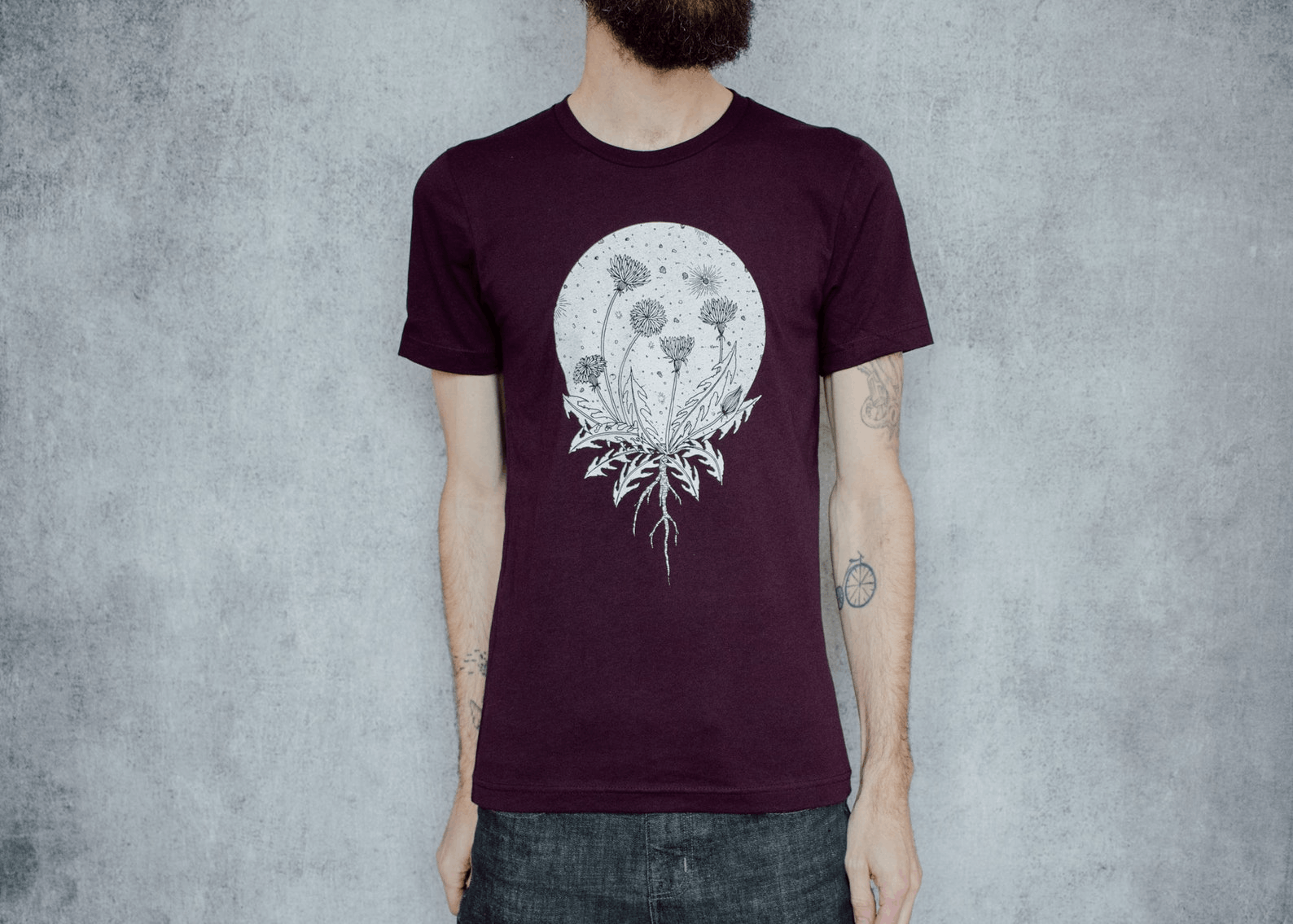 Designer × Rap Tees × Vintage Wishing Moon Plum Unisex T-Shirt Size US M / EU 48-50 / 2 - 4 Thumbnail