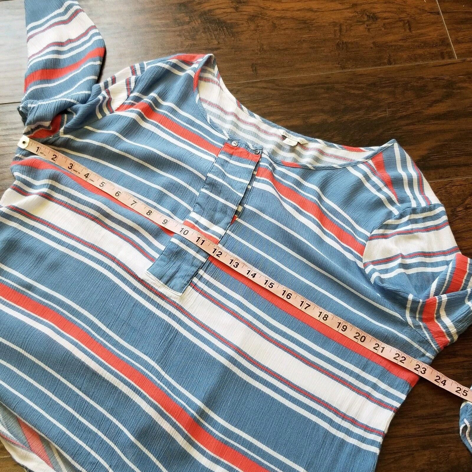 Cartoon Network Cato Top Extra Large Womens Long Sleeve Striped Summer Light Size L / US 10 / IT 46 - 6 Thumbnail