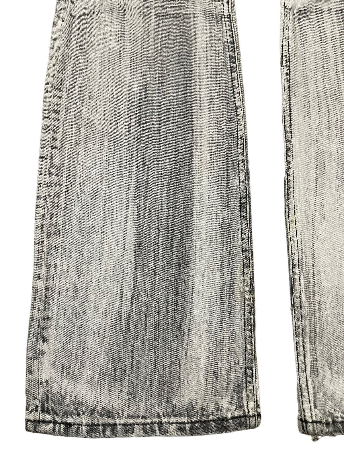 If Six Was Nine Vintage Japanese Skull Punk Distressed Bondage Flare Jeans Size US 33 - 6 Thumbnail