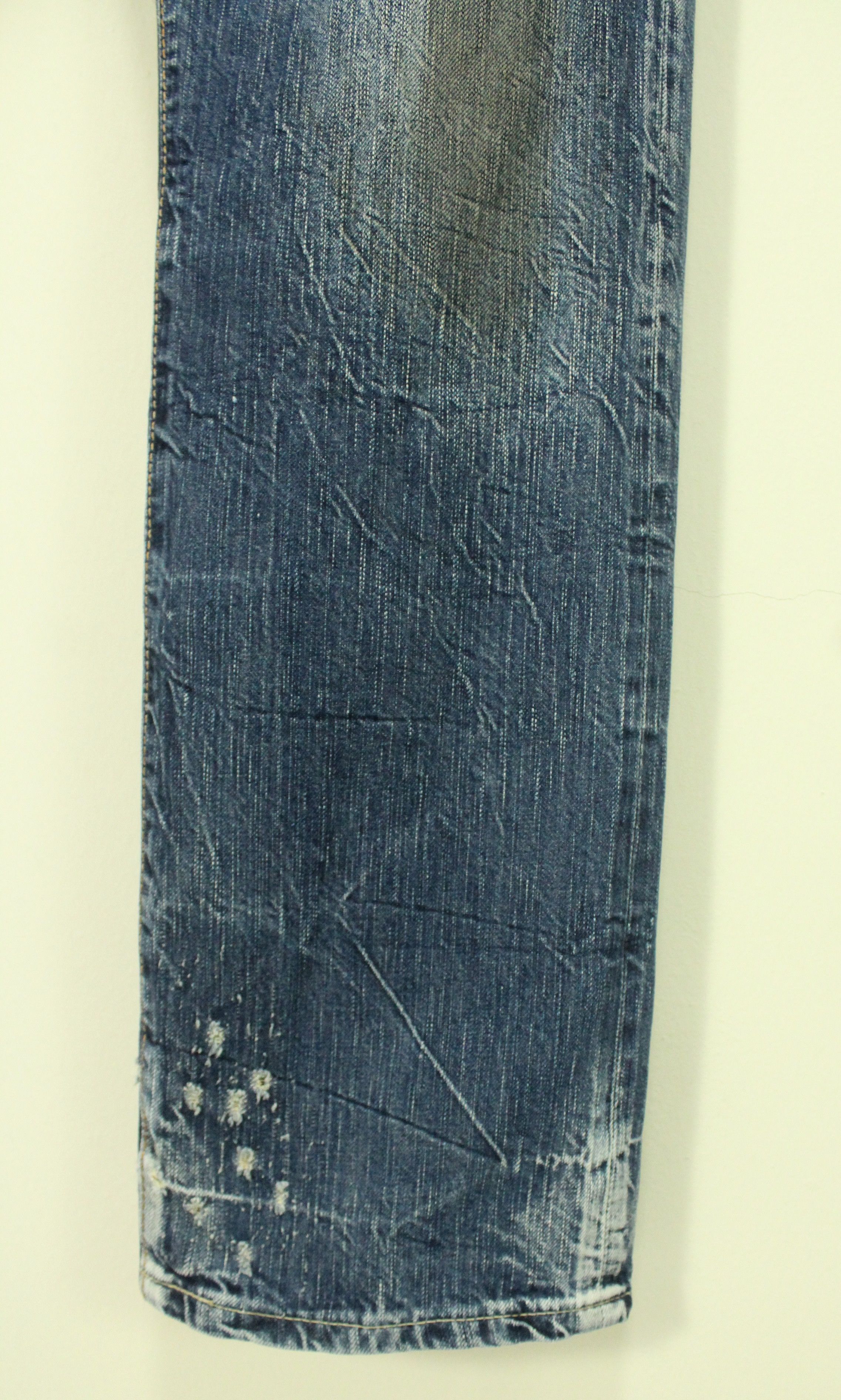 Edwin EDWIN Denim Distressed Grunge Ripped Jeans Kurt Cobain Size US 31 - 6 Thumbnail