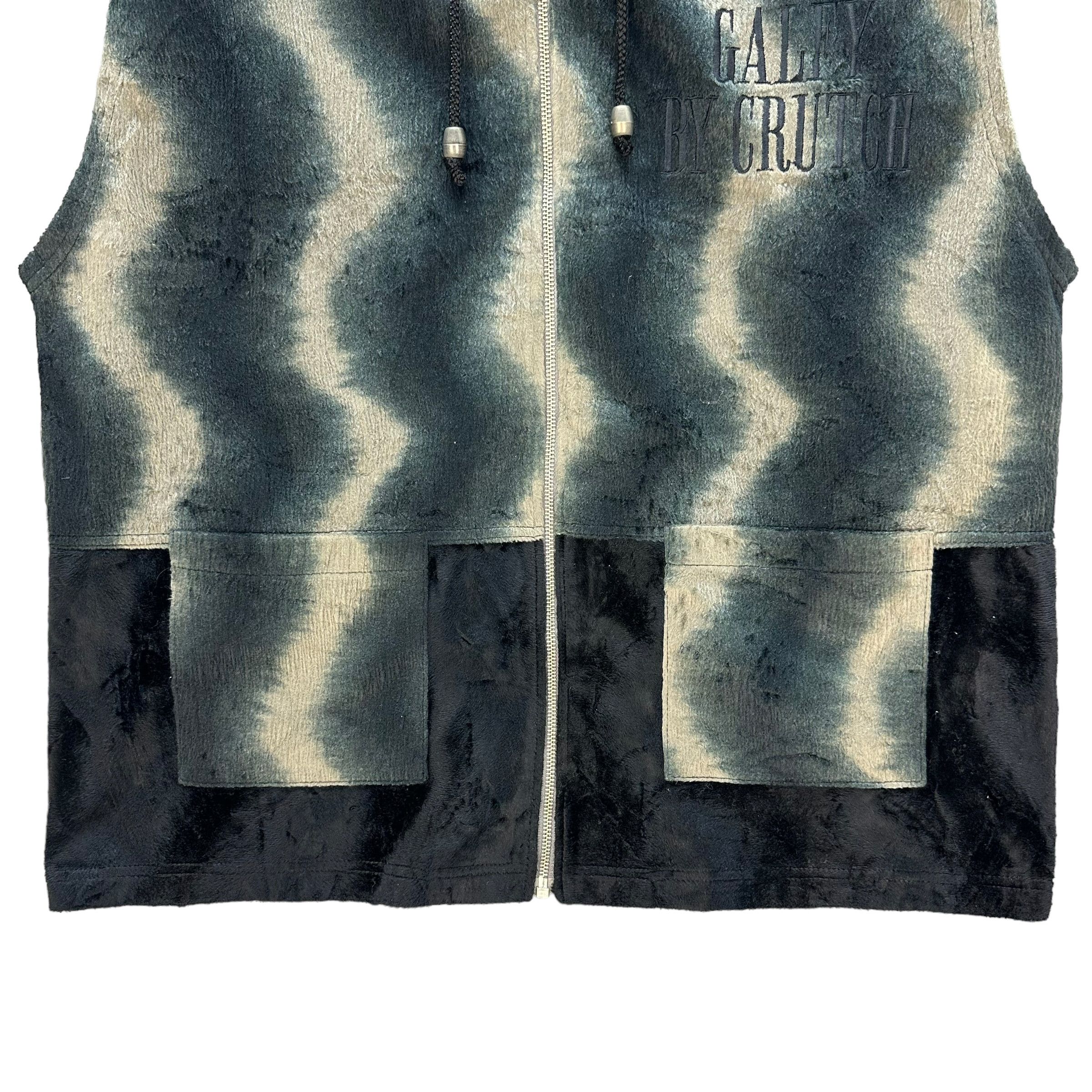 Japanese Brand GALFY BY CRUTCH EMBROIDERY LOGO FLEECE HOODIE VEST #8789-026 Size US L / EU 52-54 / 3 - 4 Thumbnail