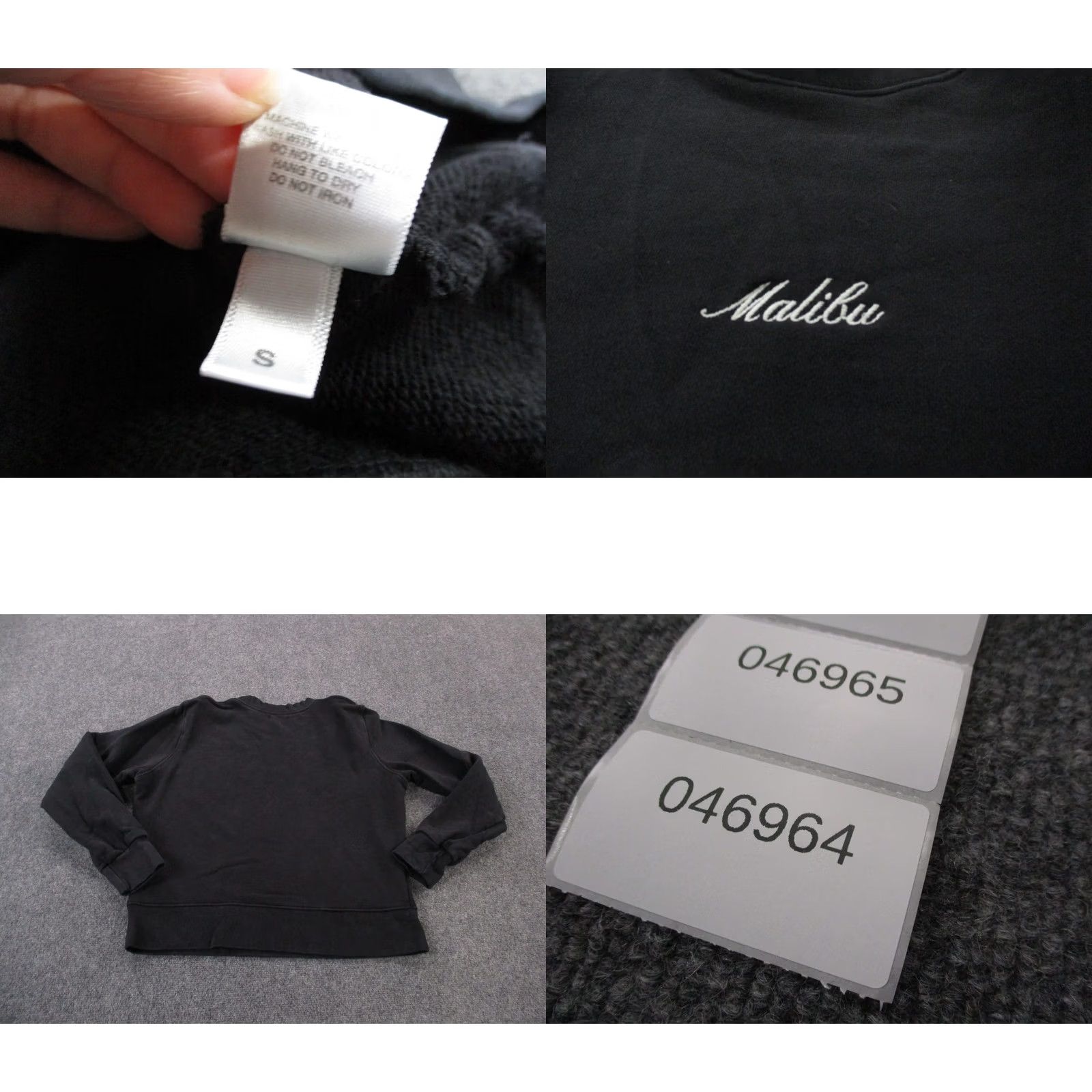 Vintage VINTAGE California Incline Sweatshirt Women S Black USA Made Malibu Logo Casual Oversized Size S / US 4 / IT 40 - 8 Thumbnail