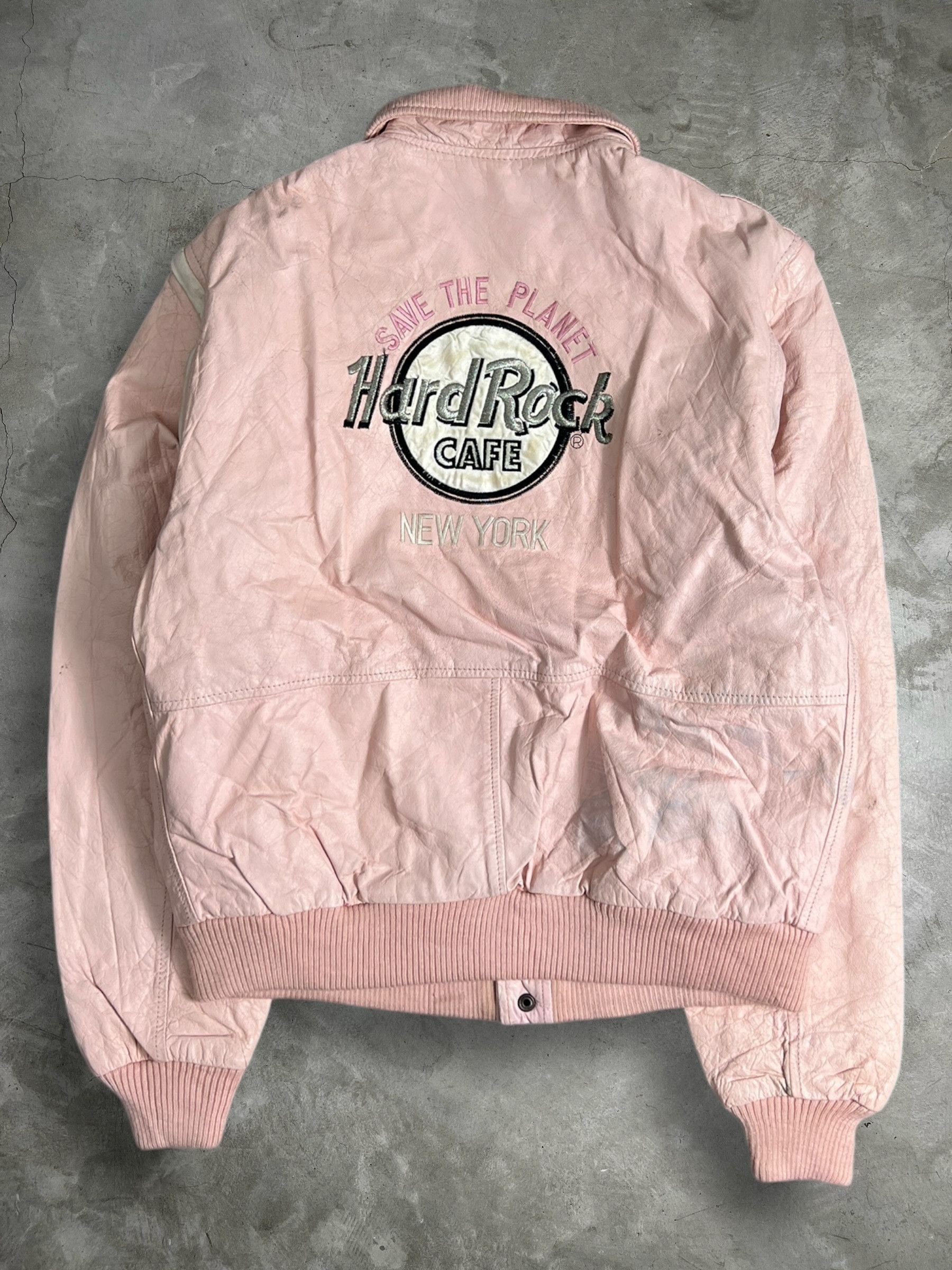 Hard Rock Cafe Vtg Hard Rock Cafe New York Leather Jacket (S) JK687 Size US S / EU 44-46 / 1 - 1 Thumbnail