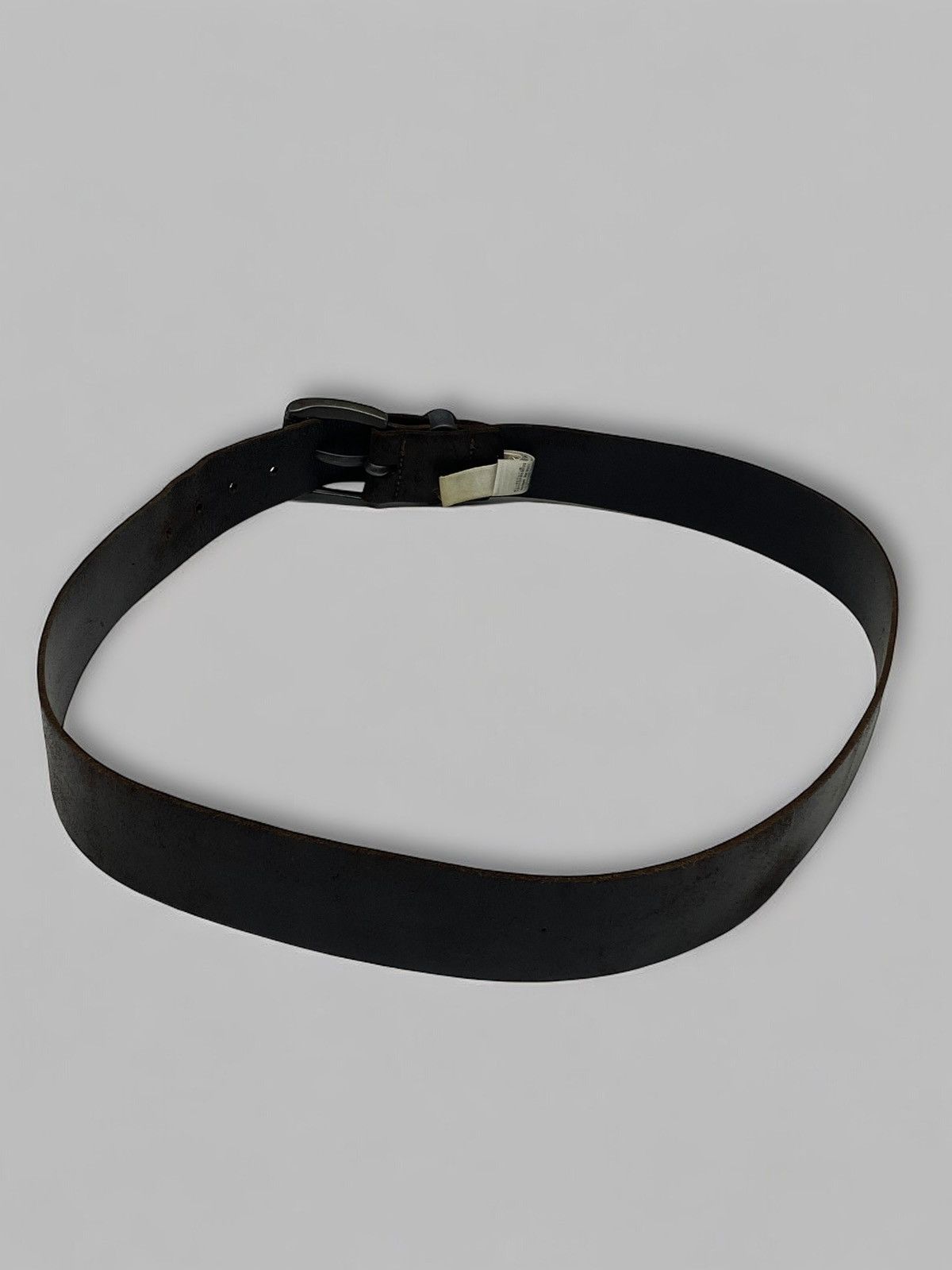 Diesel 🔥 Y2K DIESEL ITALIAN LEATHER BELT DARK BROWN GRUNGE STYLE Size ONE SIZE - 4 Thumbnail