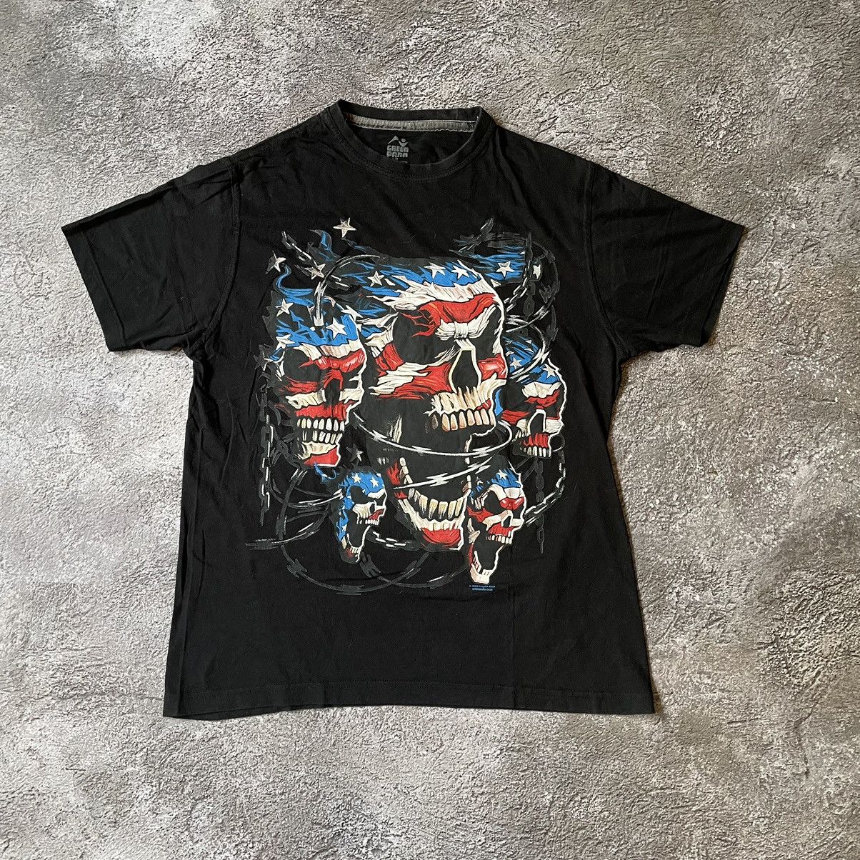 Vintage Vintage Y2K Graphic Tee Skull Horror Skeleton Streetwear M Size US M / EU 48-50 / 2 - 3 Thumbnail