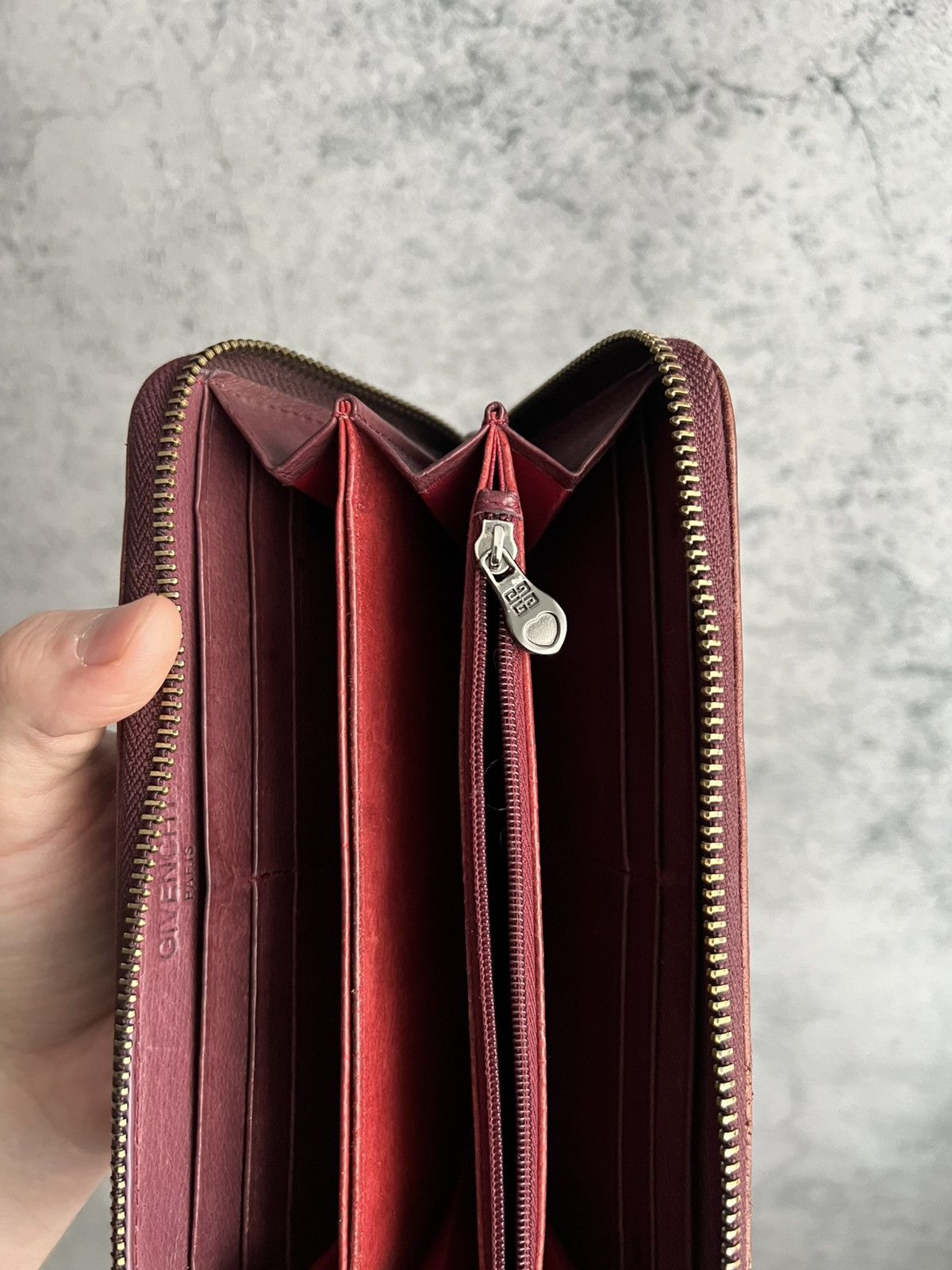 Givenchy Givenchy Leather Wallet Purse Red Luxury Size ONE SIZE - 11 Thumbnail