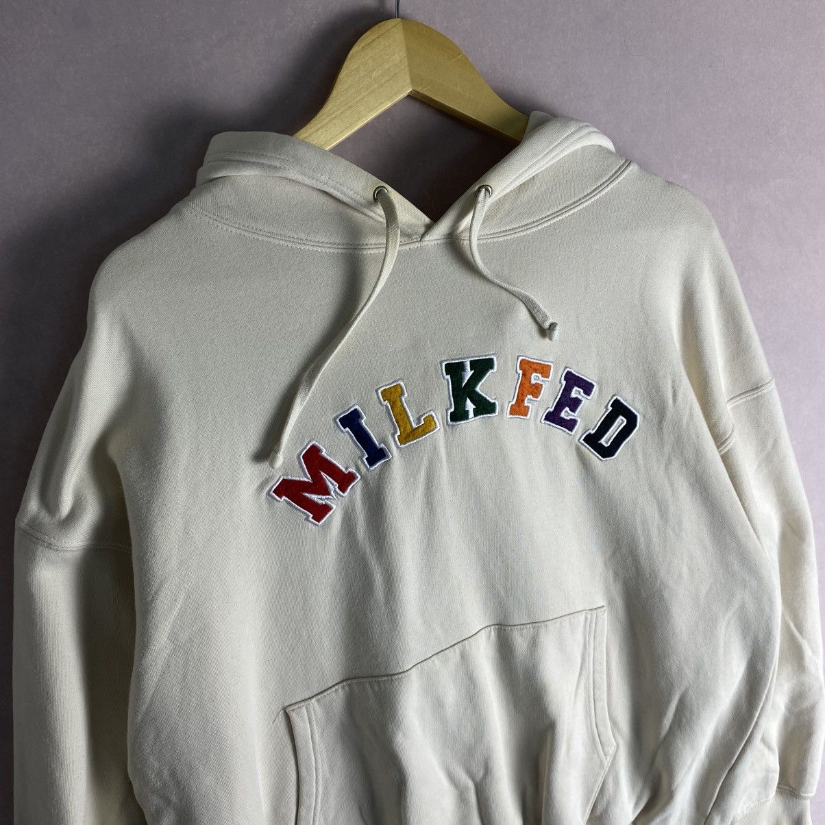 Japanese Brand Milkfed Spellout Pullover Sweater Hoodie Size US L / EU 52-54 / 3 - 2 Thumbnail