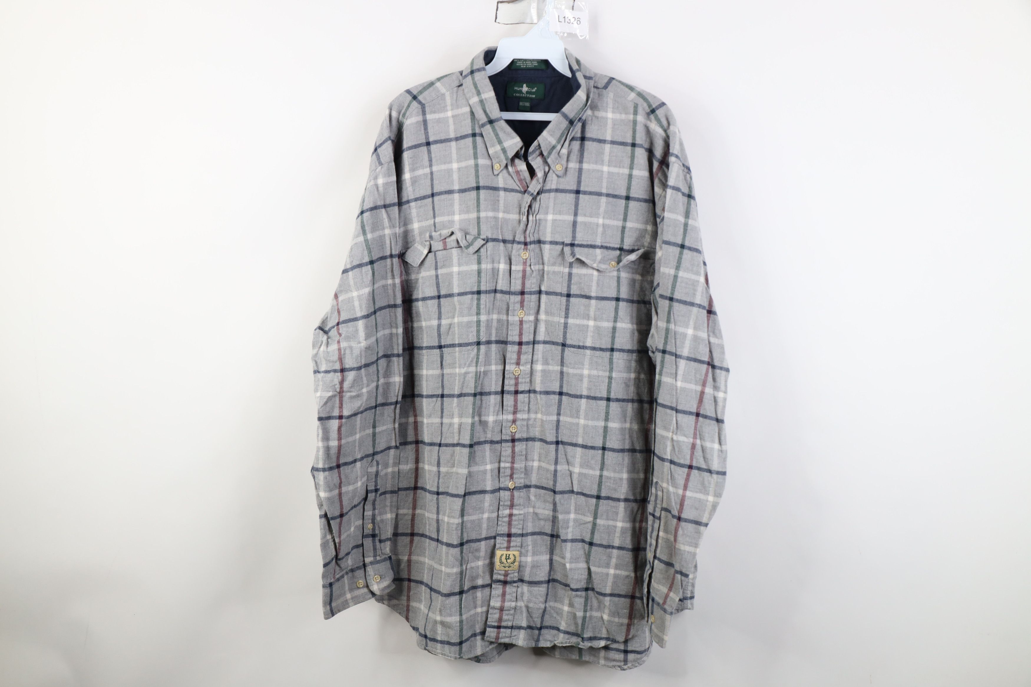 Vintage Vintage 90s Streetwear Collared Button Down Shirt Plaid Size US XXL / EU 58 / 5 - 1 Thumbnail
