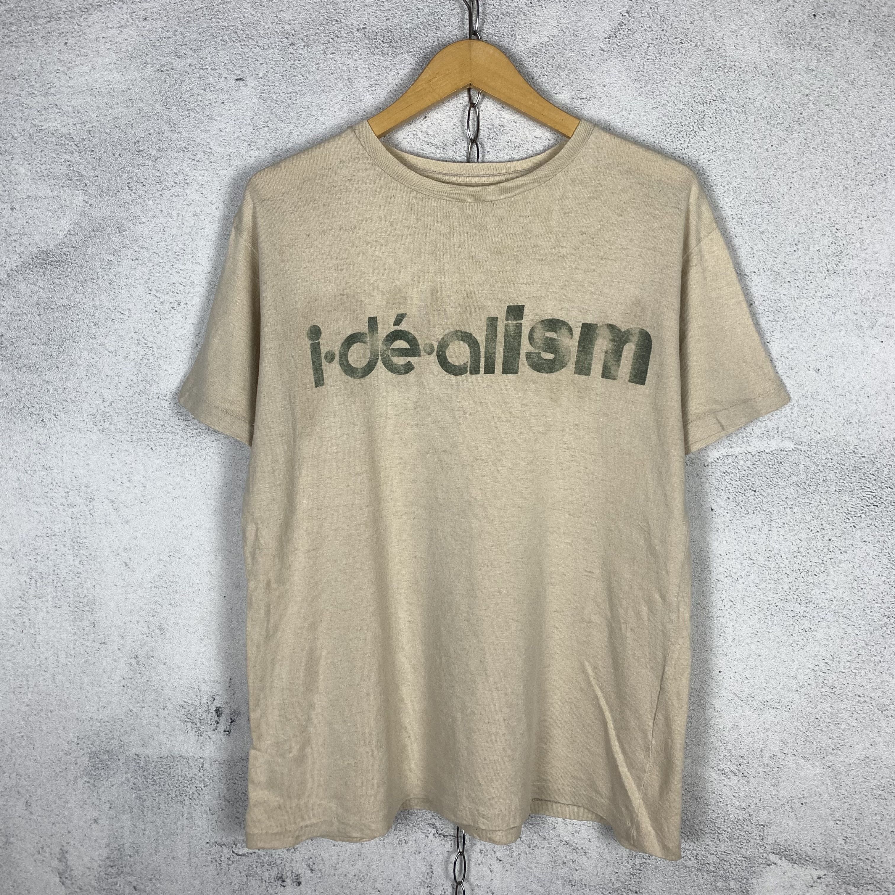 Japanese Brand Heritage Stone 'IDEALISM' Hemp Tshirt Size US M / EU 48-50 / 2 - 1 Thumbnail