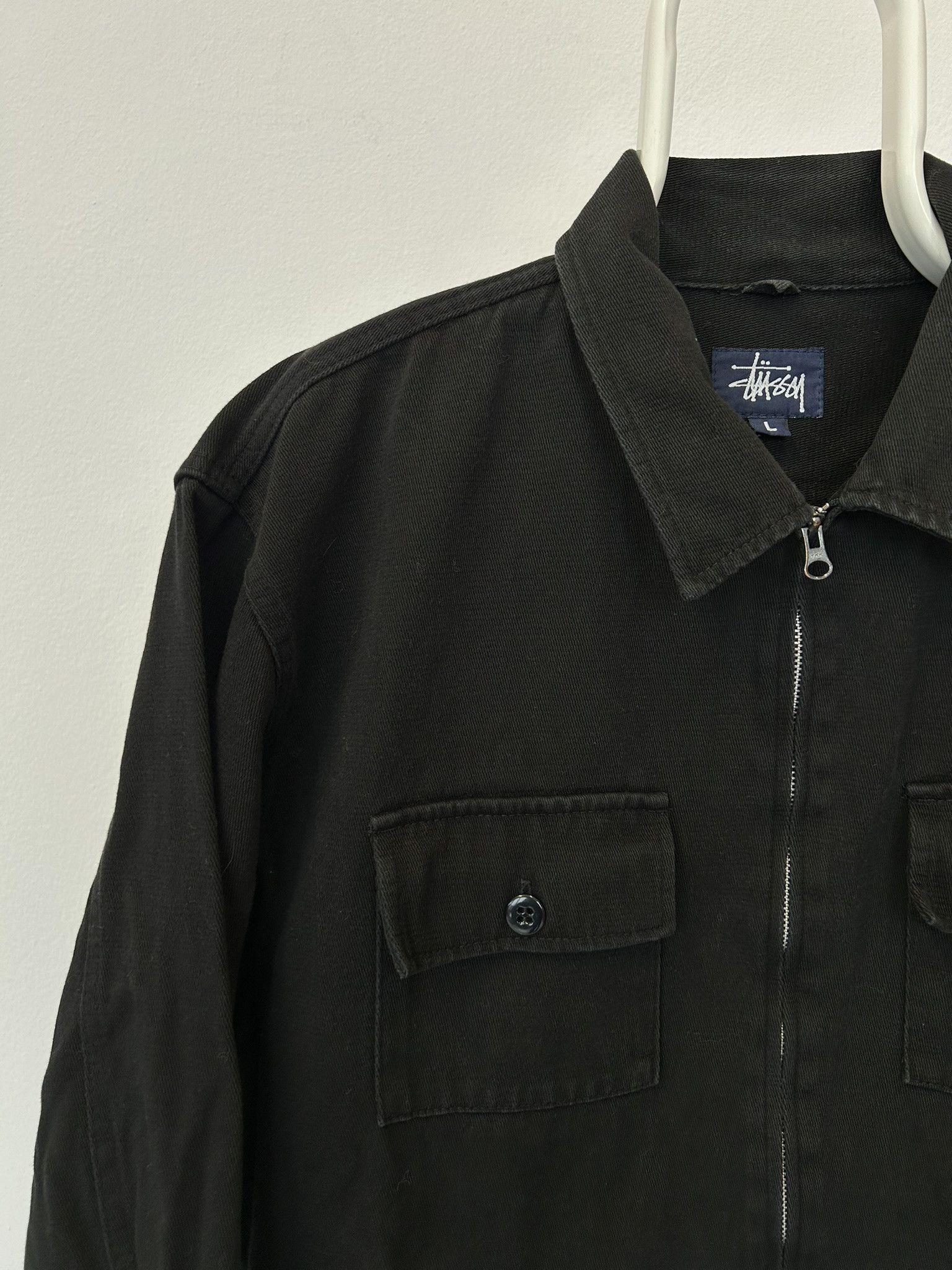 Stussy Vintage stussy zip overshirt jacket Size US L / EU 52-54 / 3 - 4 Thumbnail
