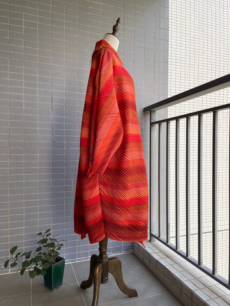 Issey Miyake Issey Miyake size:2 Orange-red main line rainbow coat wind Size M / US 6-8 / IT 42-44 - 4 Thumbnail