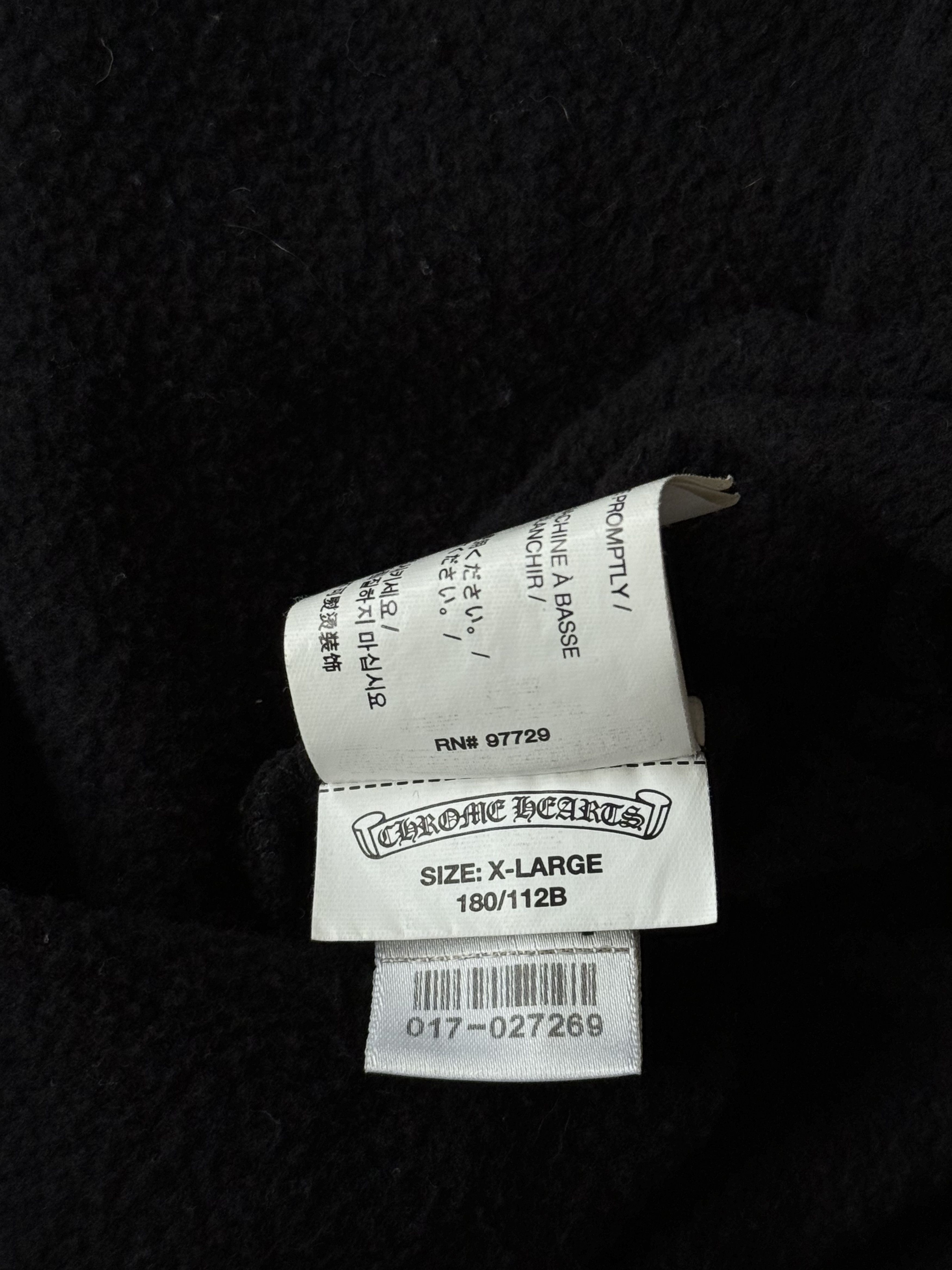 Chrome Hearts Chrome Hearts Black & White Horseshoe Chomper Logo Hoodie Size US XL / EU 56 / 4 - 6 Thumbnail