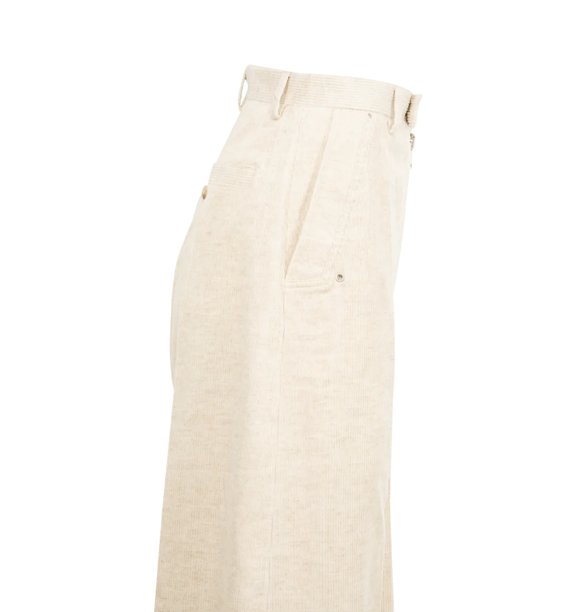 Rick Owens o1h1sh11225 Tailored Wide Belas Pant in White Size 26" / US 2 / IT 38 - 3 Thumbnail