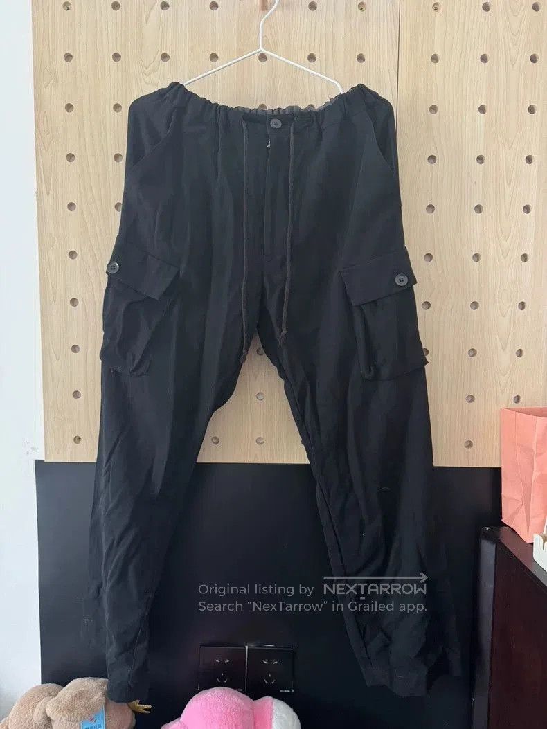 Yohji Yamamoto YOHJI YAMAMOTO Black Cargo Pants. Size US 30 / EU 46 - 1 Thumbnail