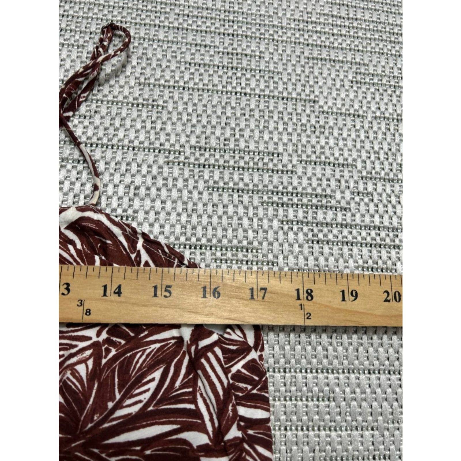 Abercrombie & Fitch Abercrombie & Fitch Dress Womens Medium Tall Brown White Floral Midi Sleeveless Cowl Neck Pullover Casual Linen Lined Summer Spring Vintage No Size M / US 6-8 / IT 42-44 - 6 Thumbnail