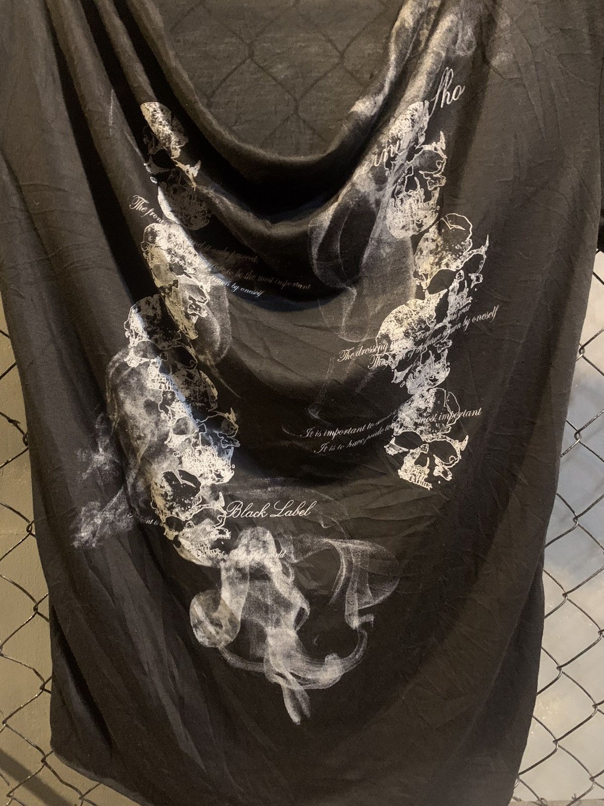If Six Was Nine × Le Grande Bleu (L.G.B.) BermingsTho Smoke and Skull Tee Ifsixwasnine Styled Size US M / EU 48-50 / 2 - 2 Thumbnail