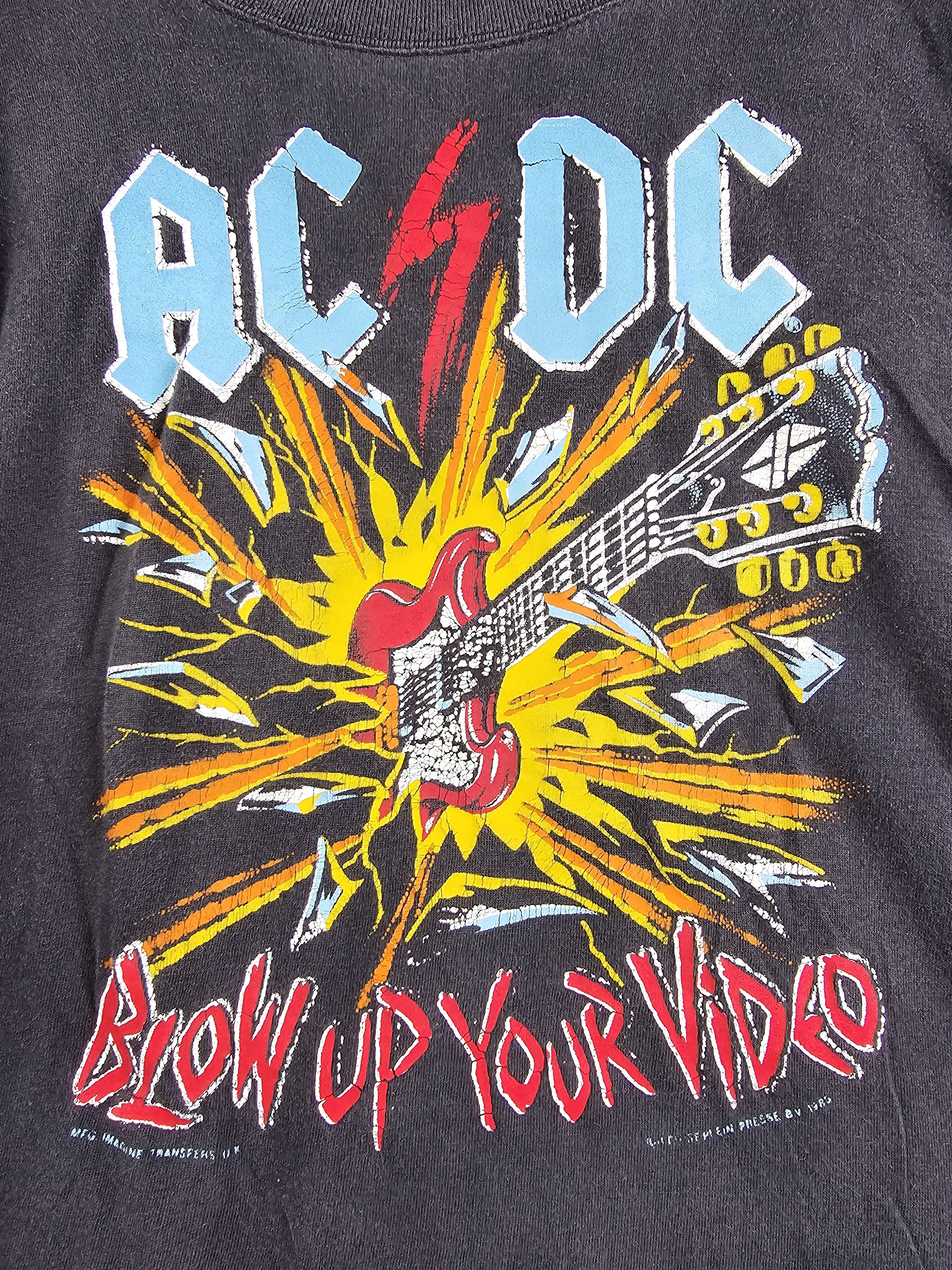 AC/DC × Band Tees × Vintage 1985 ACDC Blow Up Your Video XL 22.5" 27" Size US XL / EU 56 / 4 - 4 Thumbnail