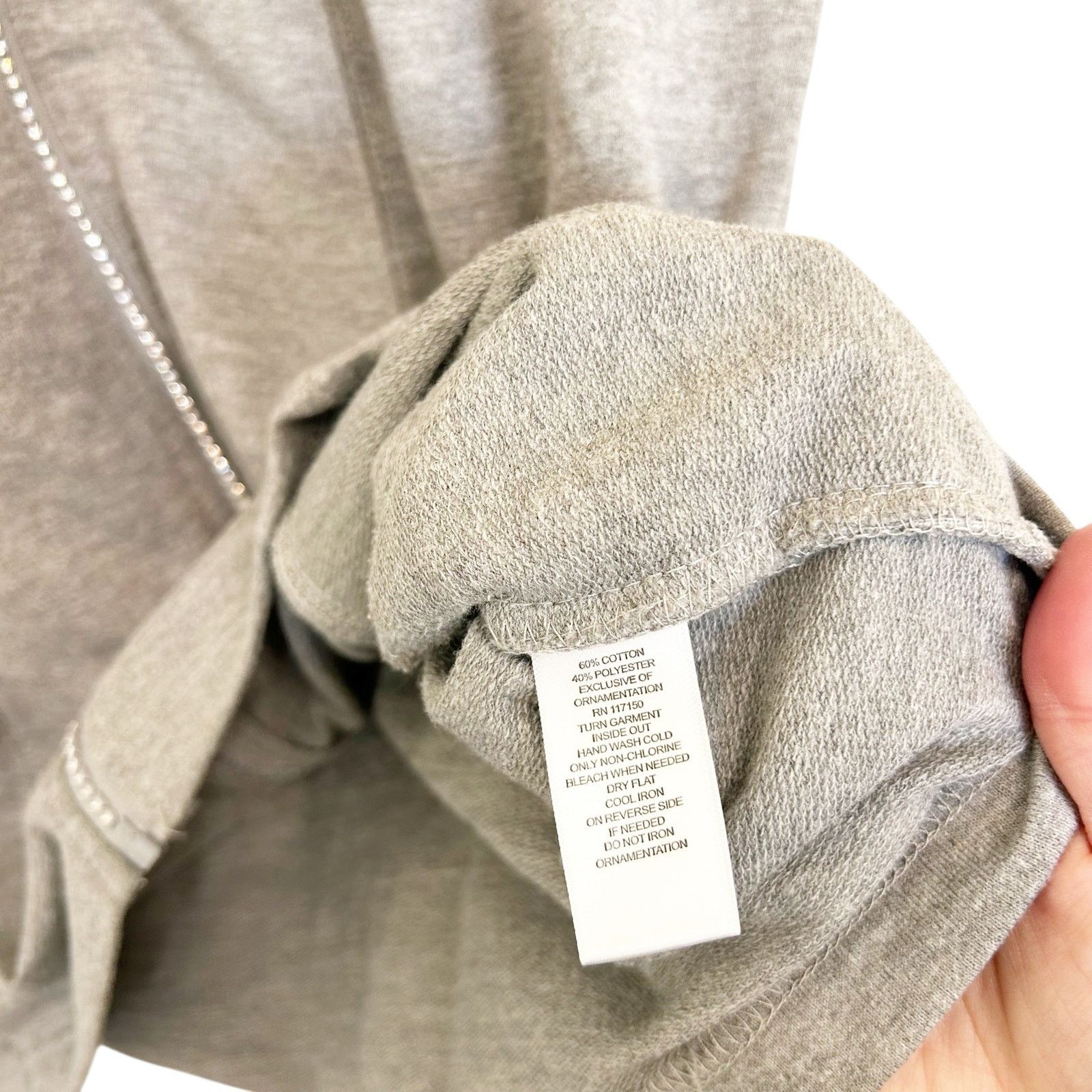 Other Quacker Factory Gray Gem Zipper Full Zip Sweater Sz M Size M / US 6-8 / IT 42-44 - 5 Thumbnail