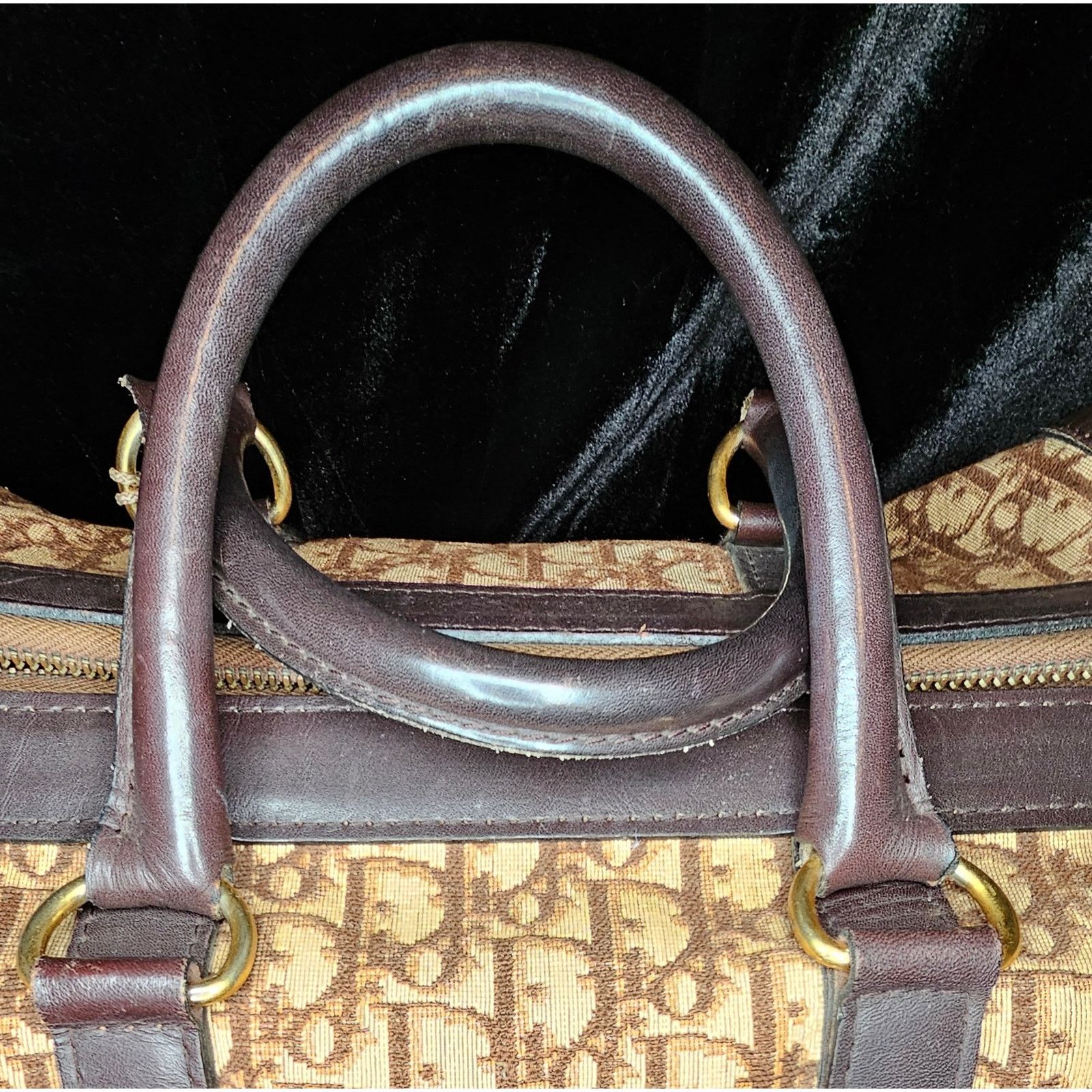 Dior CHRISTIAN DIOR 1960s RARE Early Oblique Monogram Travel Bag Size ONE SIZE - 10 Thumbnail