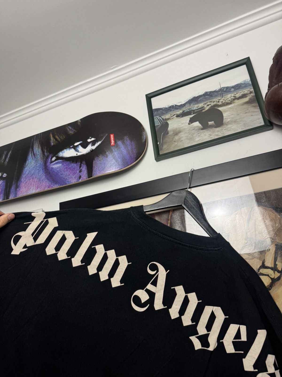 Palm Angels Palm Angels Big Logo T-shirt Streetwear Black Designer Rare Size US XL / EU 56 / 4 - 3 Thumbnail