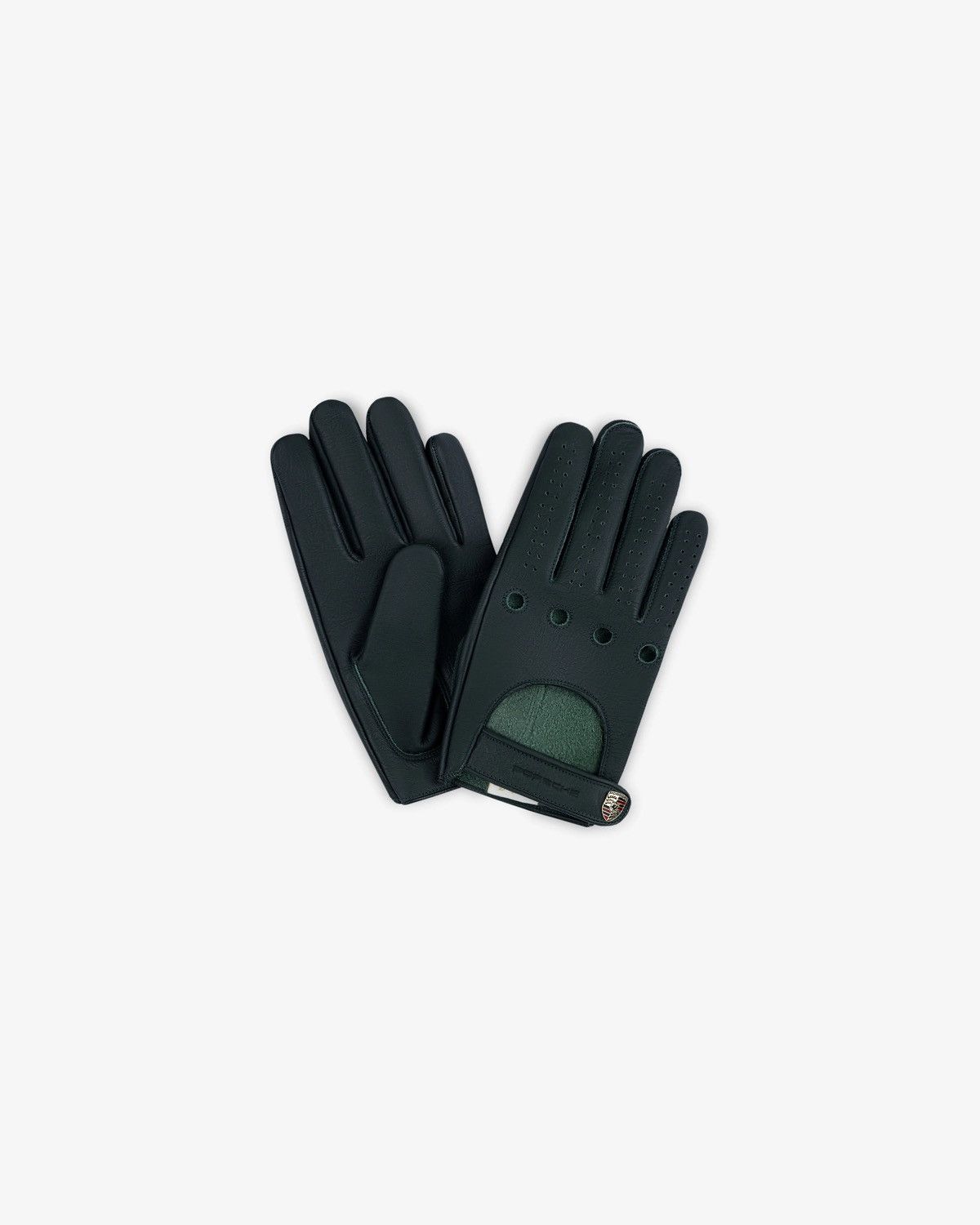 ALD / Porsche Leather Driving Gloves Pine Grove green