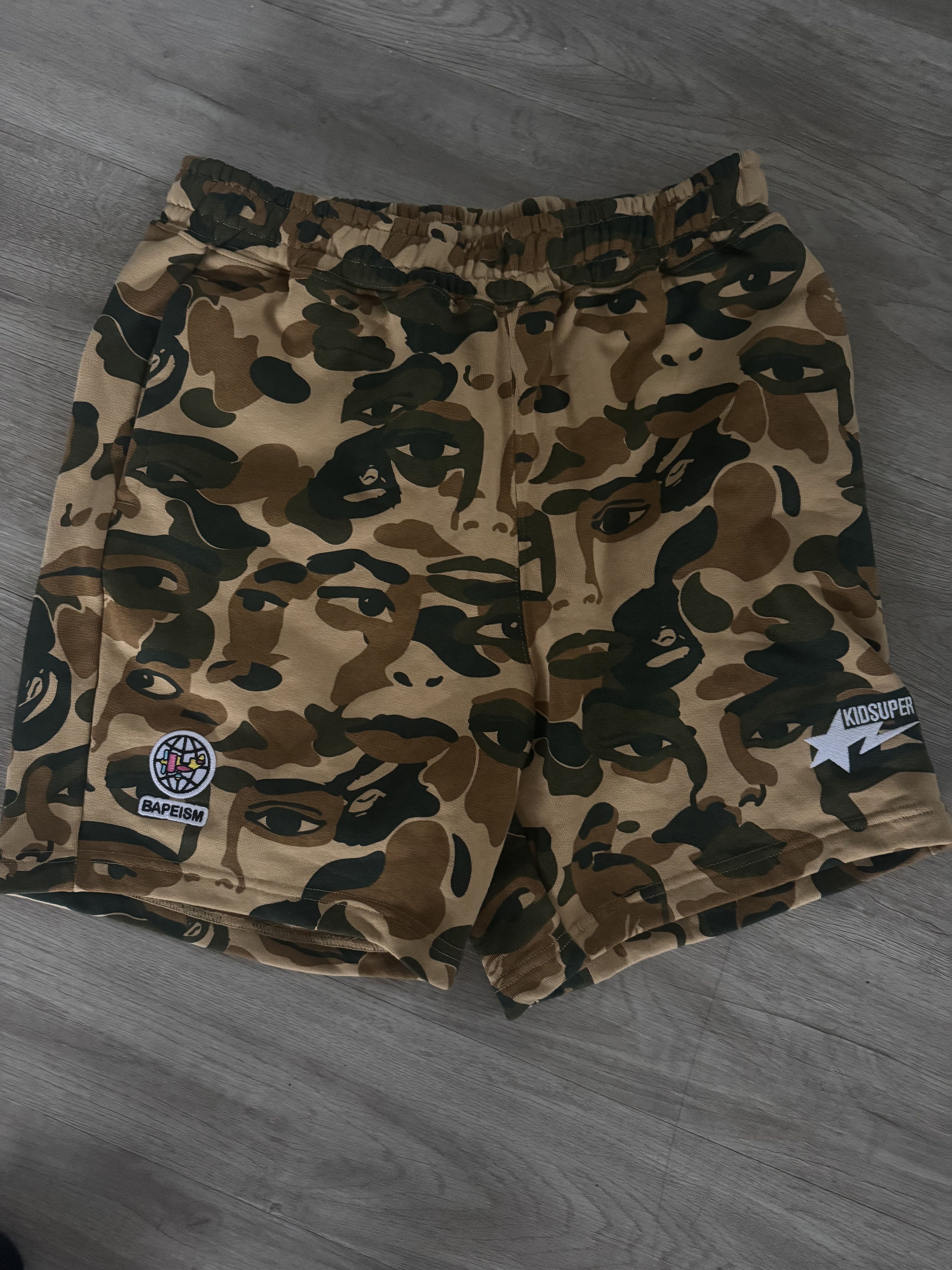 Bape × KidSuper BAPE X KIDSUPER CAMO SWEAT SHORTS | Grailed