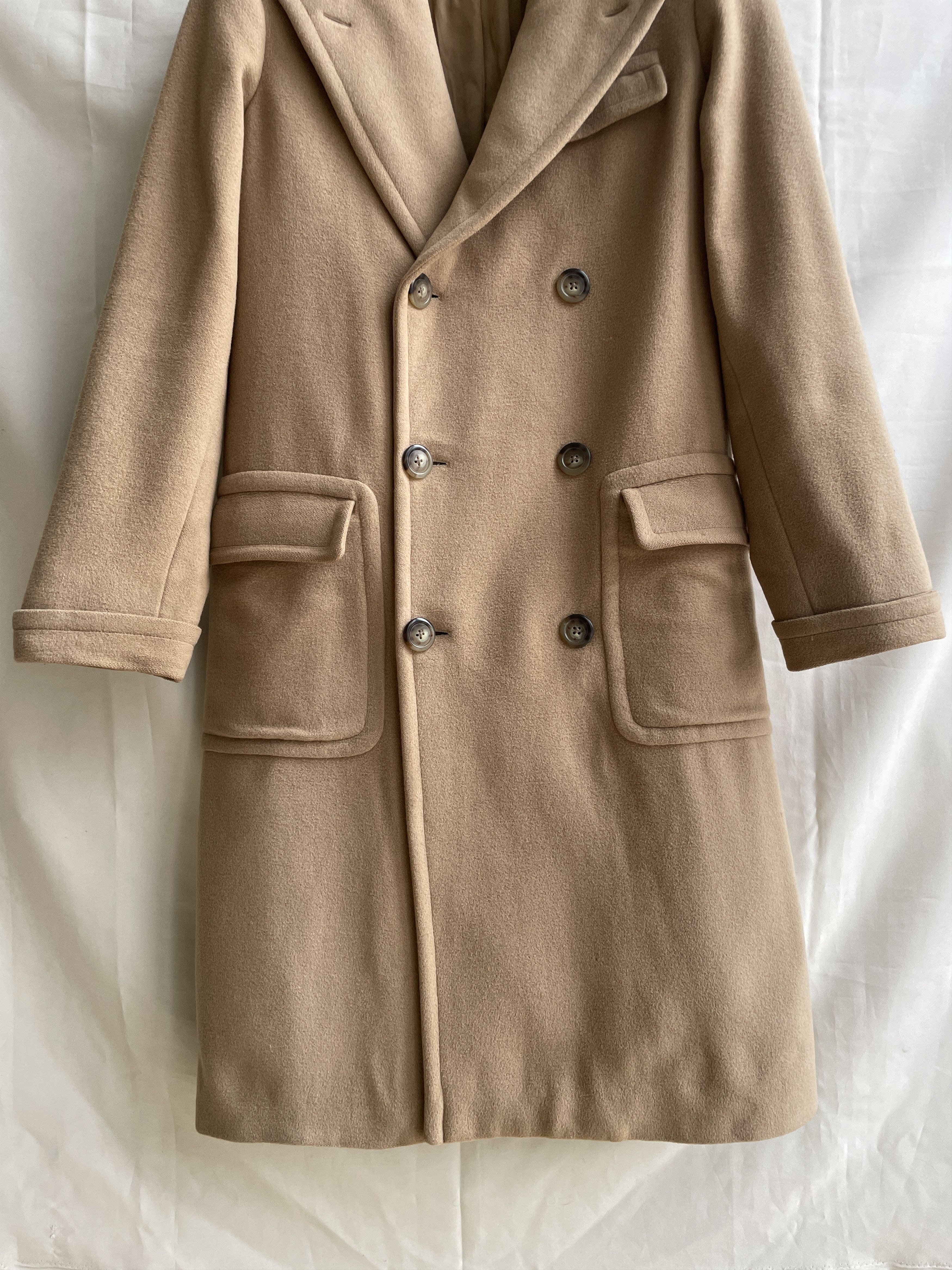 Polo Ralph Lauren Polo Ralph Lauren Womens Camel Hair Double Breasted Overcoat Size S / US 4 / IT 40 - 7 Thumbnail
