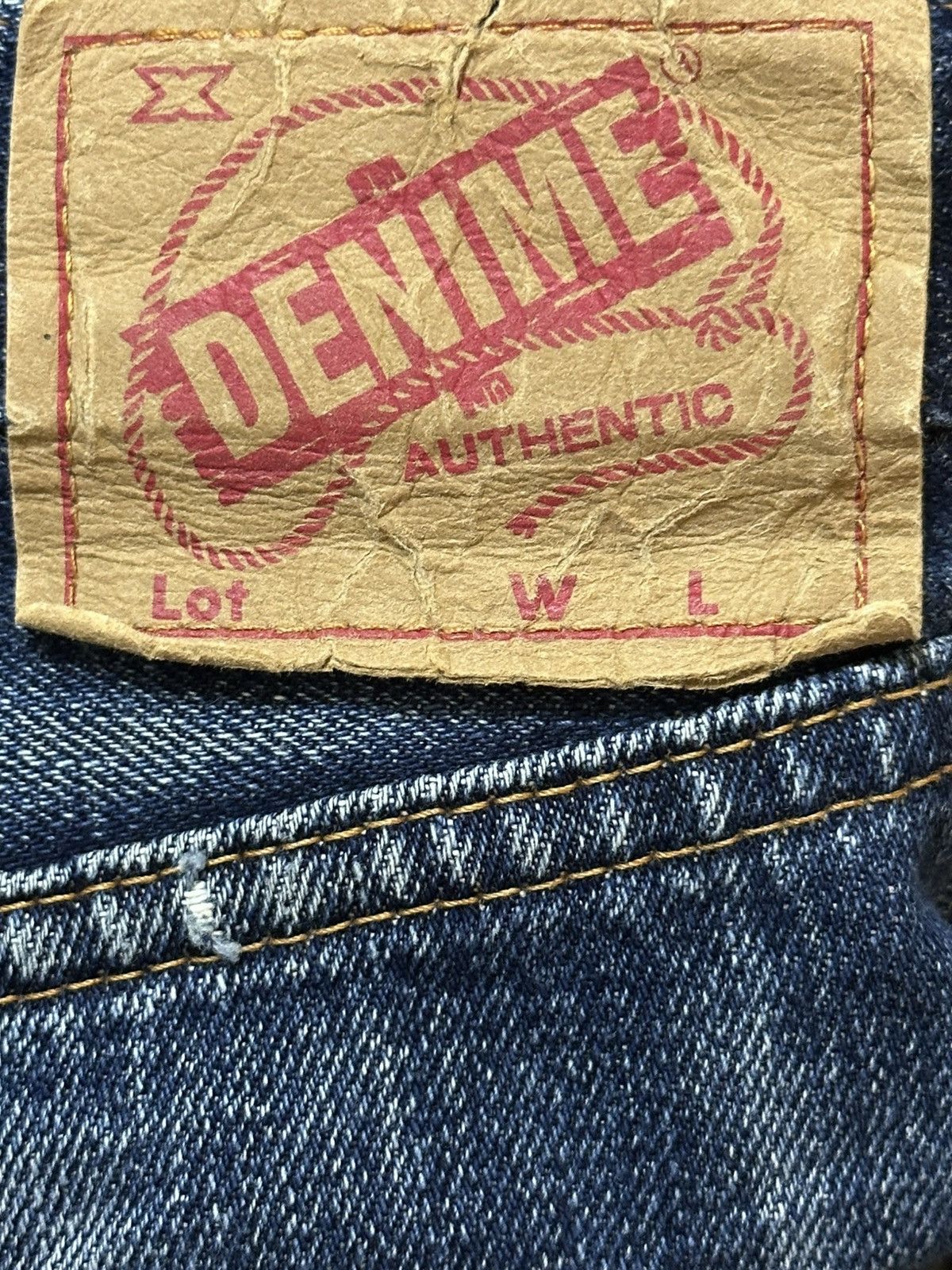 Denime Vintage Japan Denime Selvage Blue Faded Wash Distress Jeans Size US 29 - 12 Thumbnail