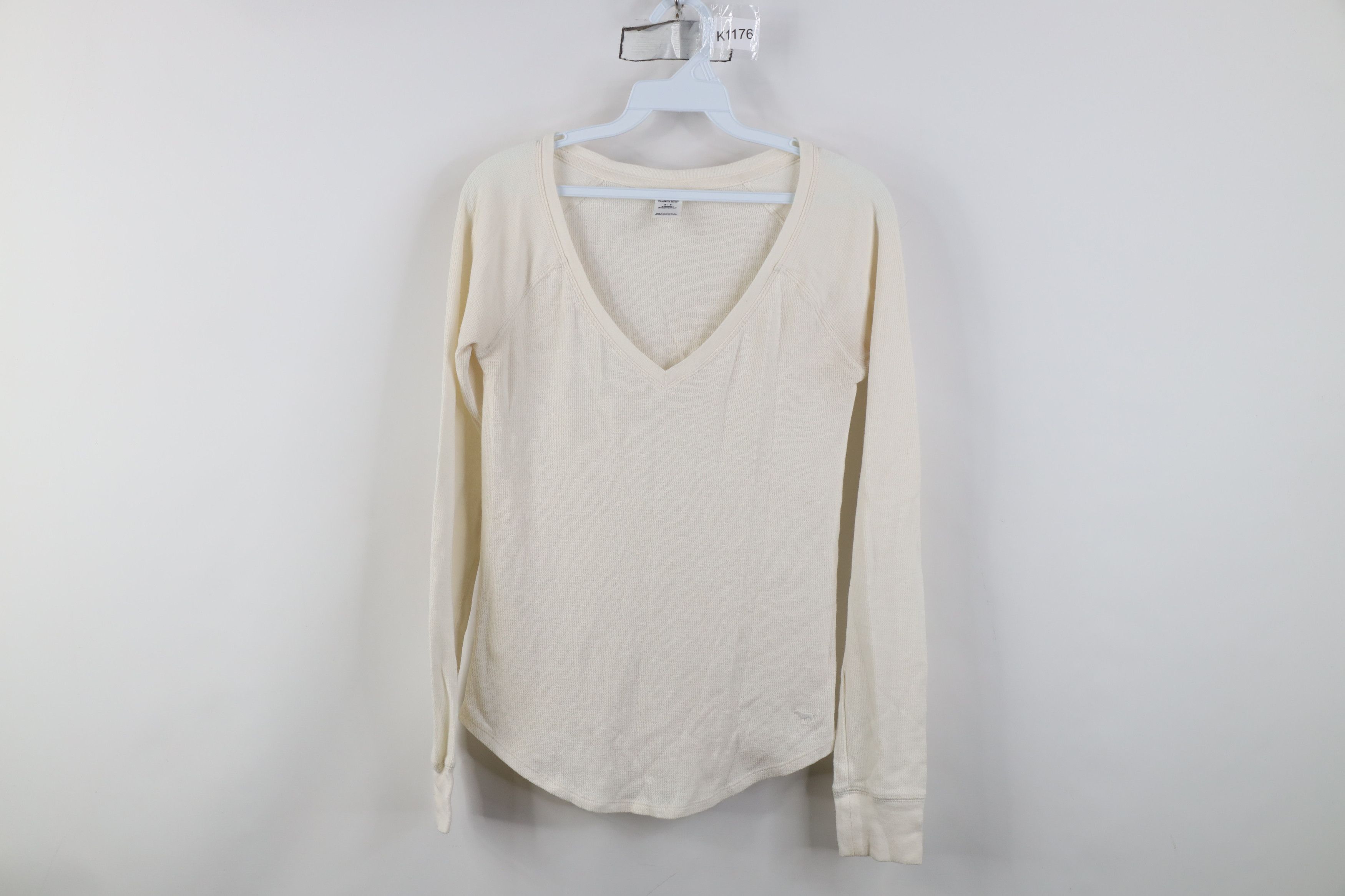 Pink Vintage Y2K Pink Victorias Secret Waffle Knit T-Shirt Size S / US 4 / IT 40 - 1 Thumbnail
