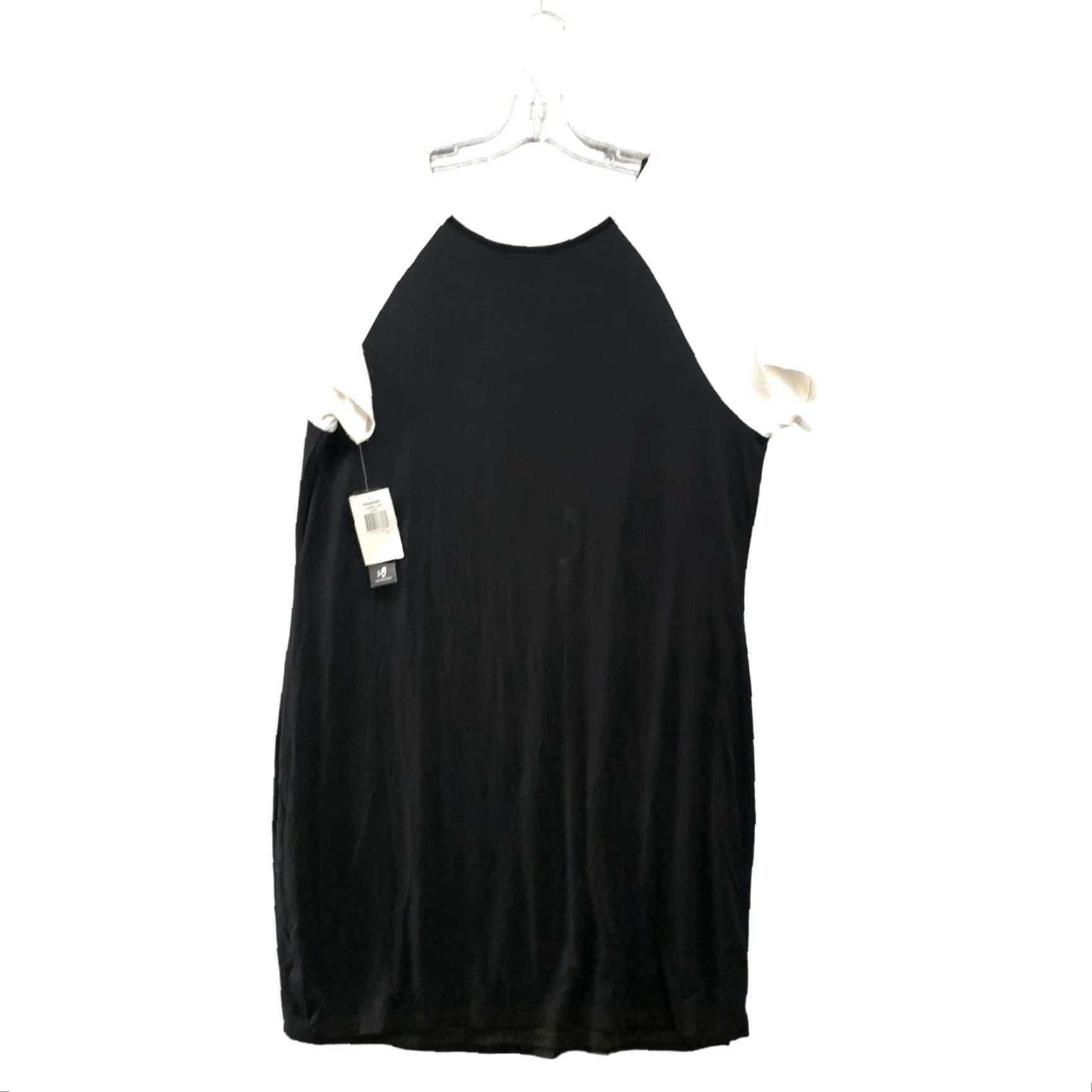 Vintage NWT Macy's ING Plus T Shirt Dress Womens 2X Black Short Sleeve Jersey Knit Midi Dress Size XXL / US 16-18 / IT 52-54 - 2 Thumbnail