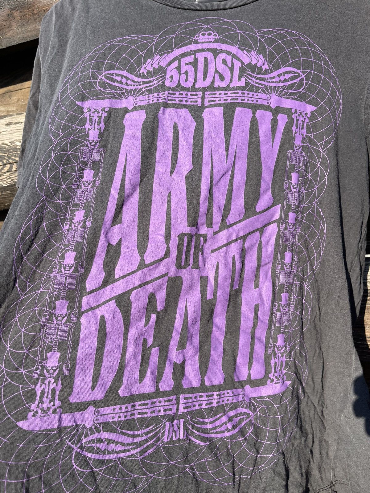 55DSL 55DSL Army Of Death vintage t-shirt black Size US L / EU 52-54 / 3 - 3 Thumbnail