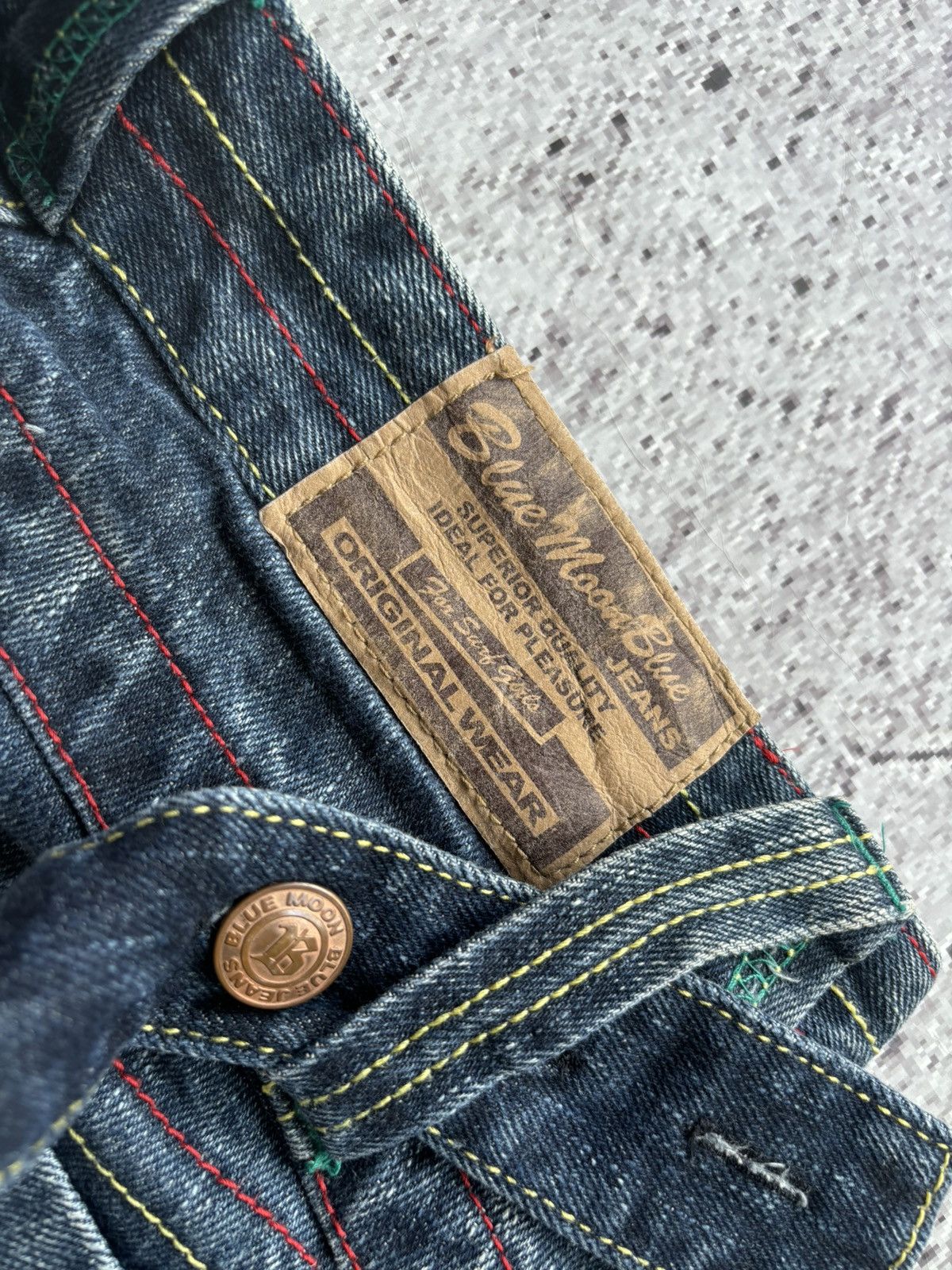 Hysteric Glamour Y2k Blue moon blue bootcut style jeans Size US 31 - 8 Thumbnail