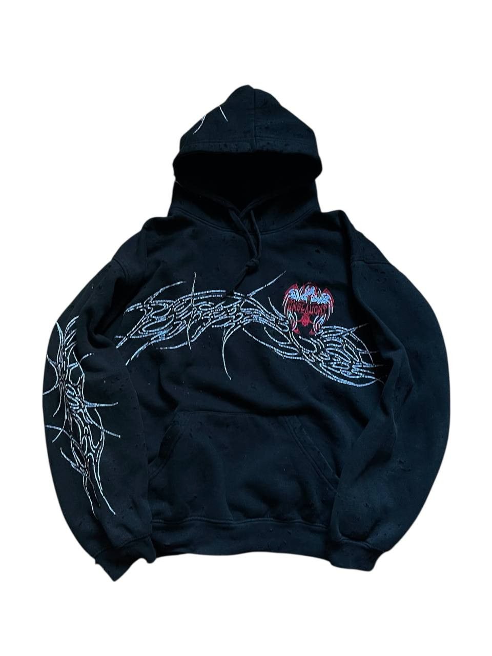 Affliction Metal tribal distressed hoodie Size US L / EU 52-54 / 3 - 1 Thumbnail