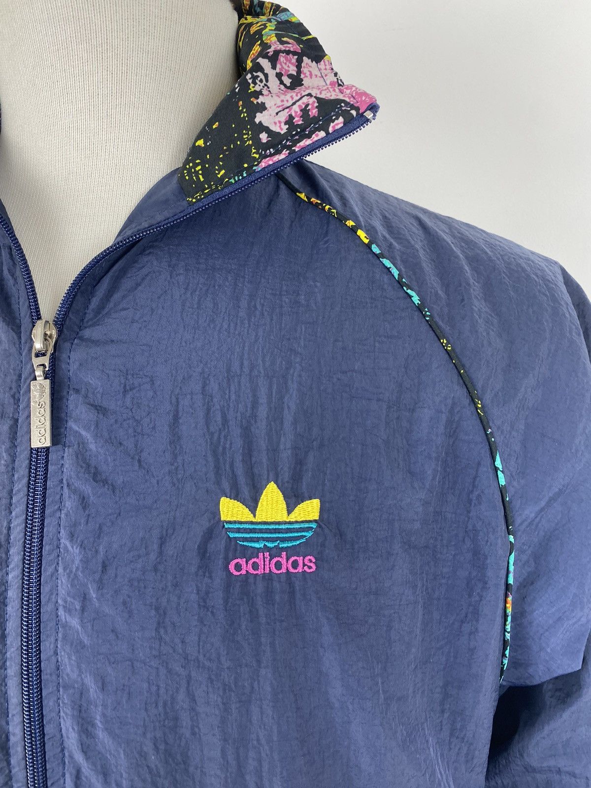 Adidas × Vintage Men’s Vintage Adidas Track Top Jacket size 38/40 M/L Size US M / EU 48-50 / 2 - 6 Thumbnail