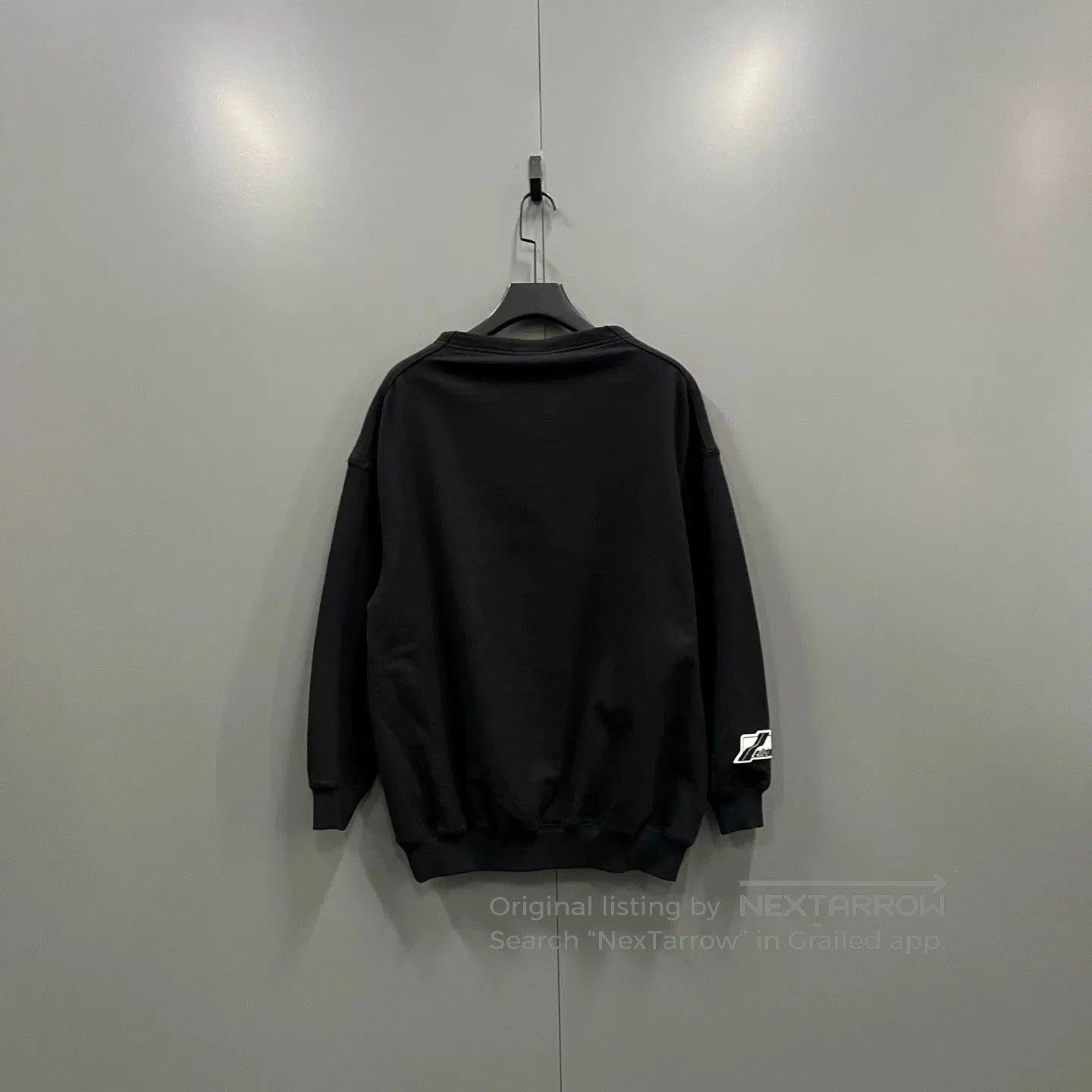 WE11DONE black double-breasted logo sweatshirt. Size XS / US 0-2 / IT 36-38 - 2 Thumbnail