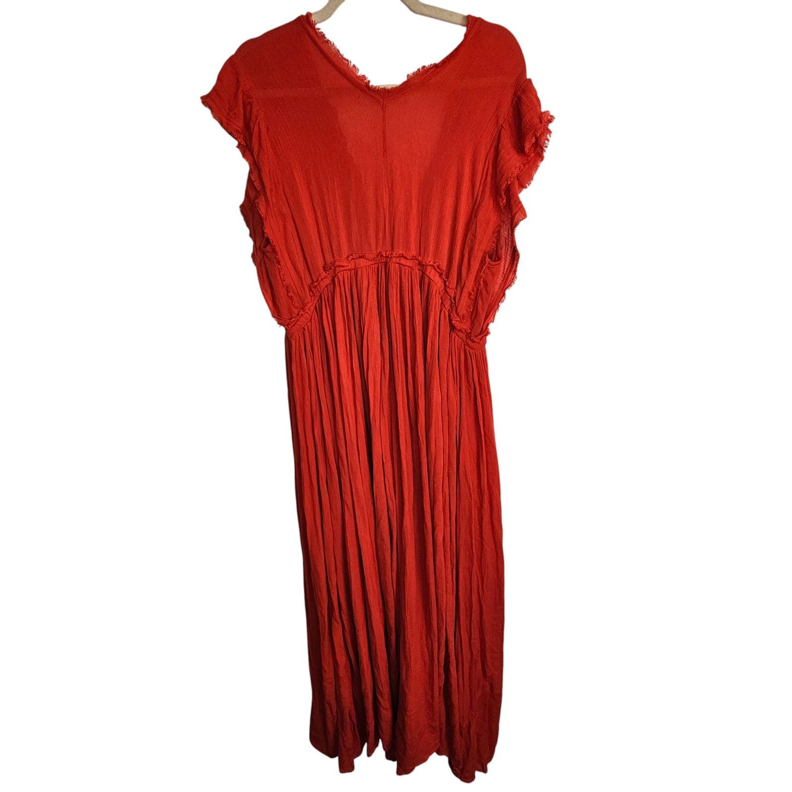 Threadless Three Bird Nest Dress M Maxi Faux Wrap Boho Romantic Size M / US 6-8 / IT 42-44 - 8 Thumbnail
