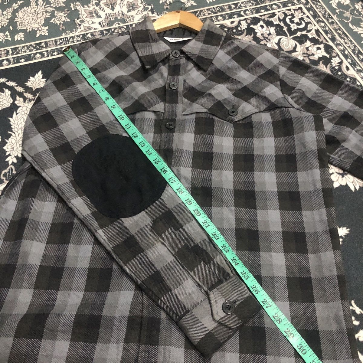 Bape Bape Aoyama Exclusive Ape Head Elbow Patch Button Up Shirt Size US L / EU 52-54 / 3 - 17 Thumbnail