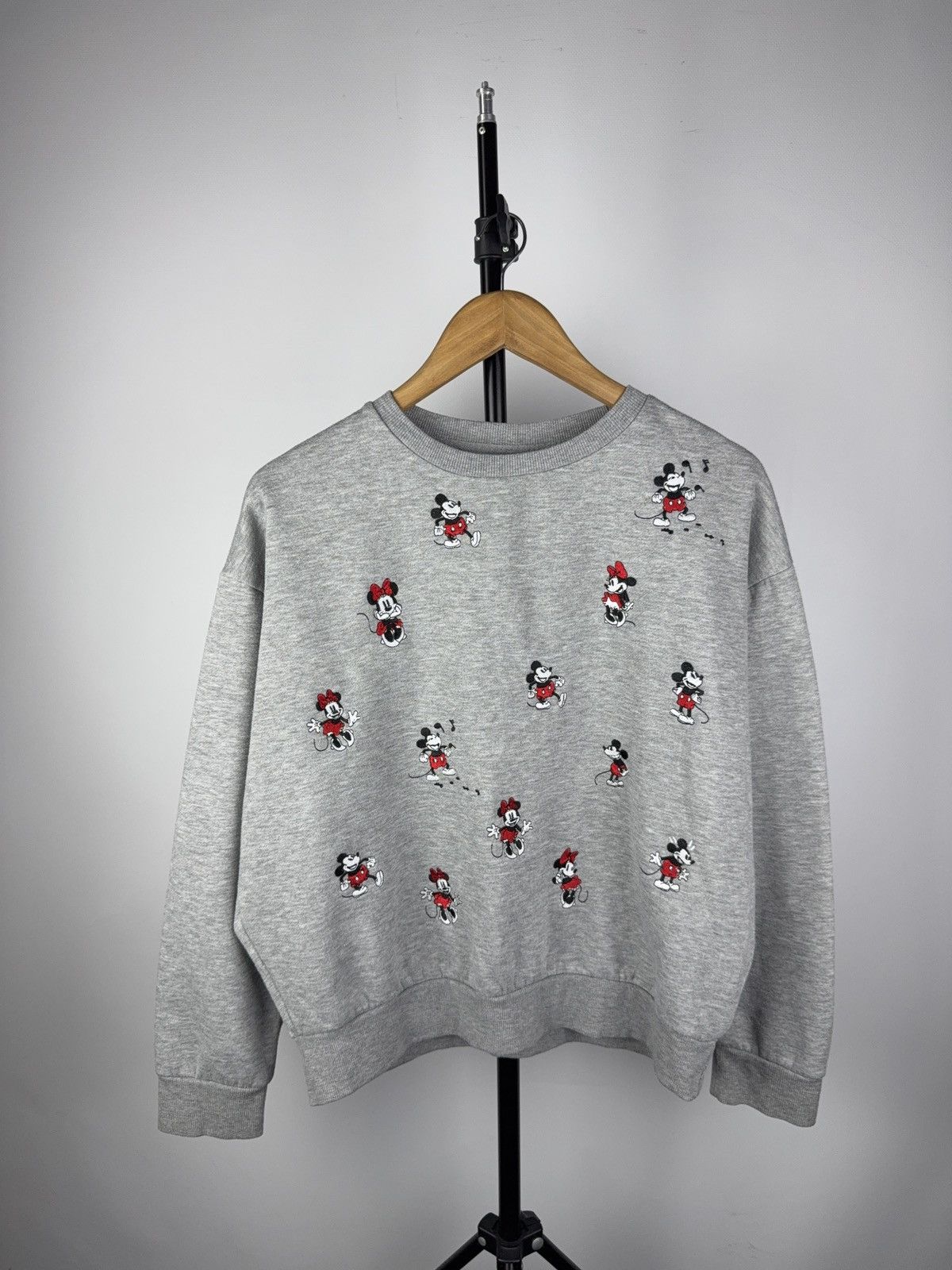 Mickey Mouse Vintage 00s Disney Multi Logo Micky / Mini Mouse Sweatshirt Size M / US 6-8 / IT 42-44 - 1 Thumbnail
