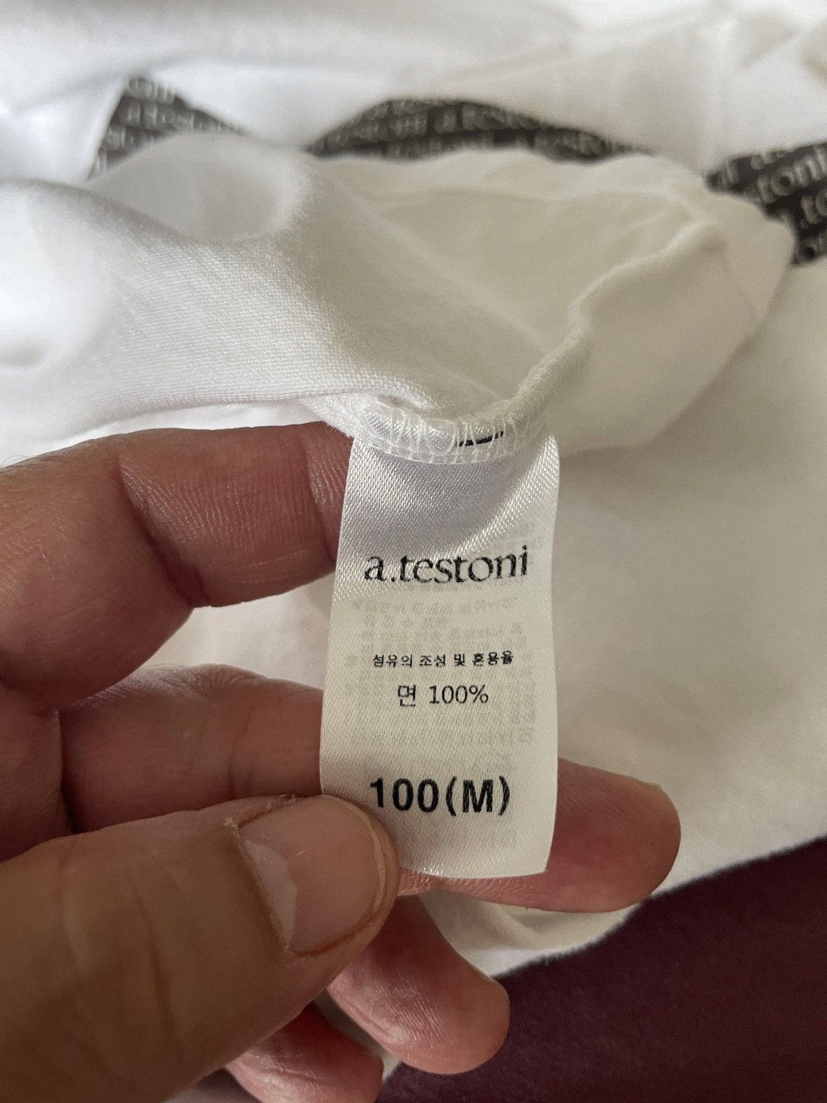 Testoni A. Testoni Logo Crewneck tee Size US S / EU 44-46 / 1 - 8 Thumbnail