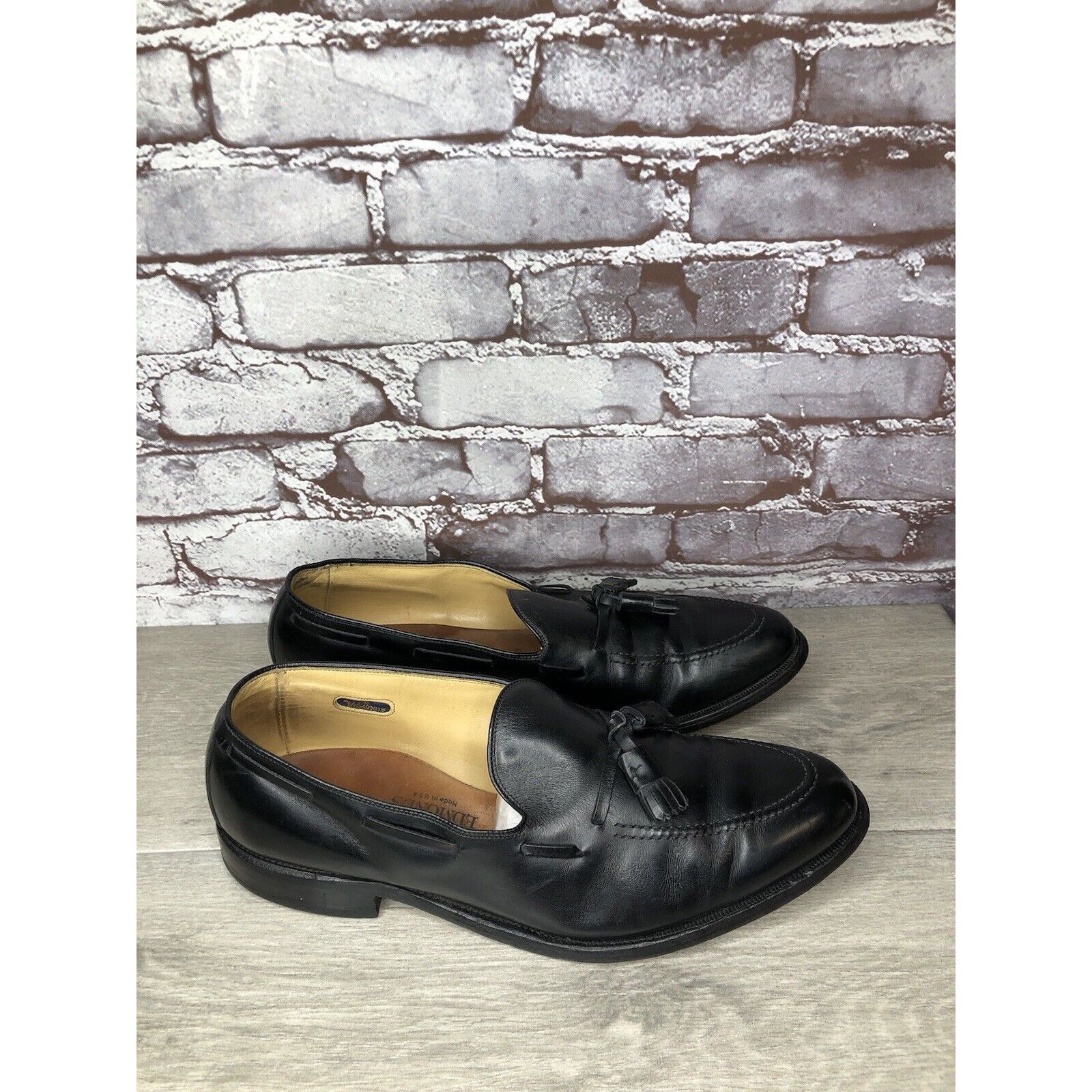 Allen Edmonds Allen Edmonds Grayson Black Leather Tassel Loafers Dress Sho Size US 11 / EU 44 - 19 Thumbnail