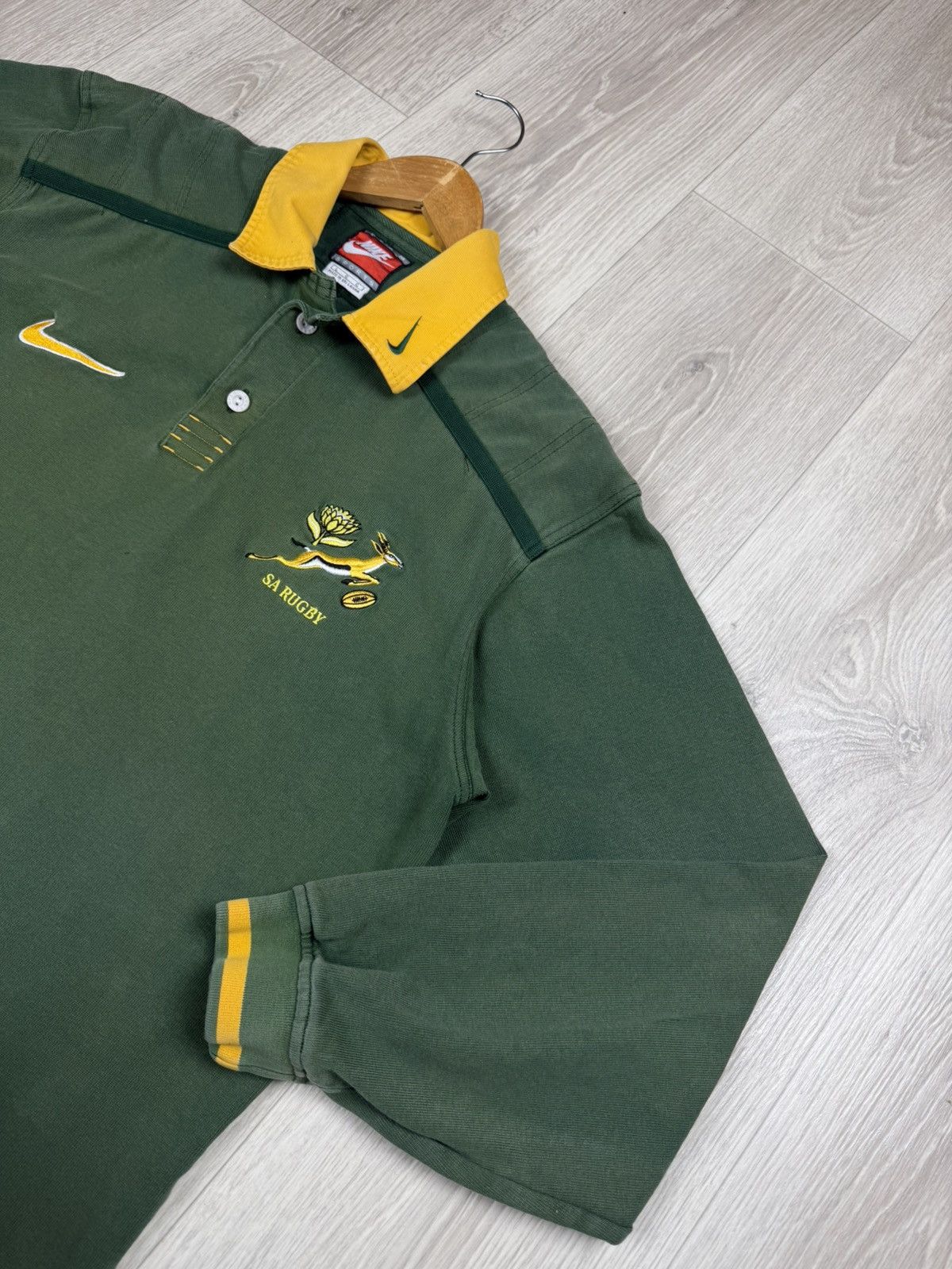 Nike Vintage Nike South Africa SA 1998-99 Rugby Jersey Polo Shirt Size US L / EU 52-54 / 3 - 4 Thumbnail