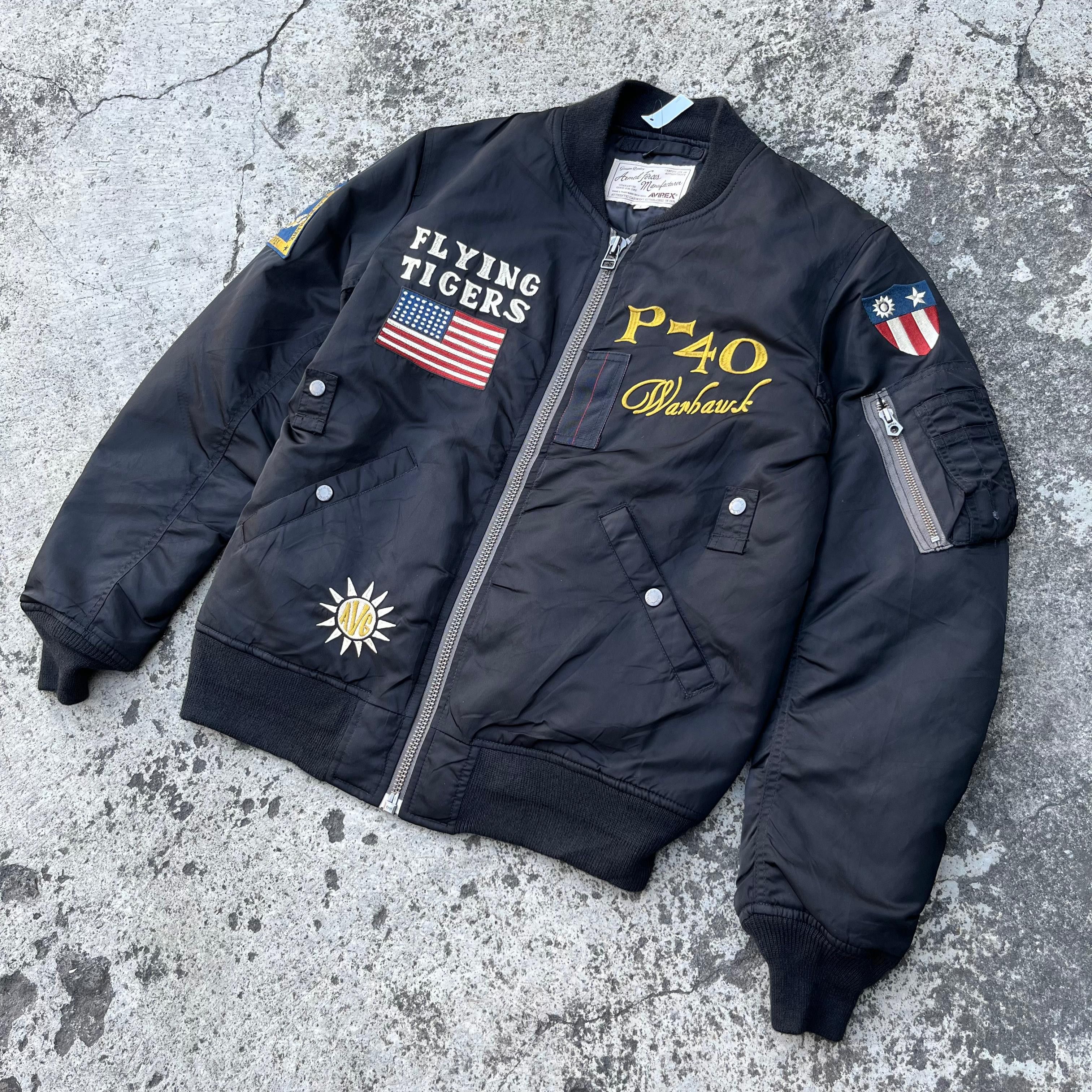 Avirex Avirex Flying Tigers MA 1 Bomber Jacket 💥 Size US L / EU 52-54 / 3 - 3 Thumbnail