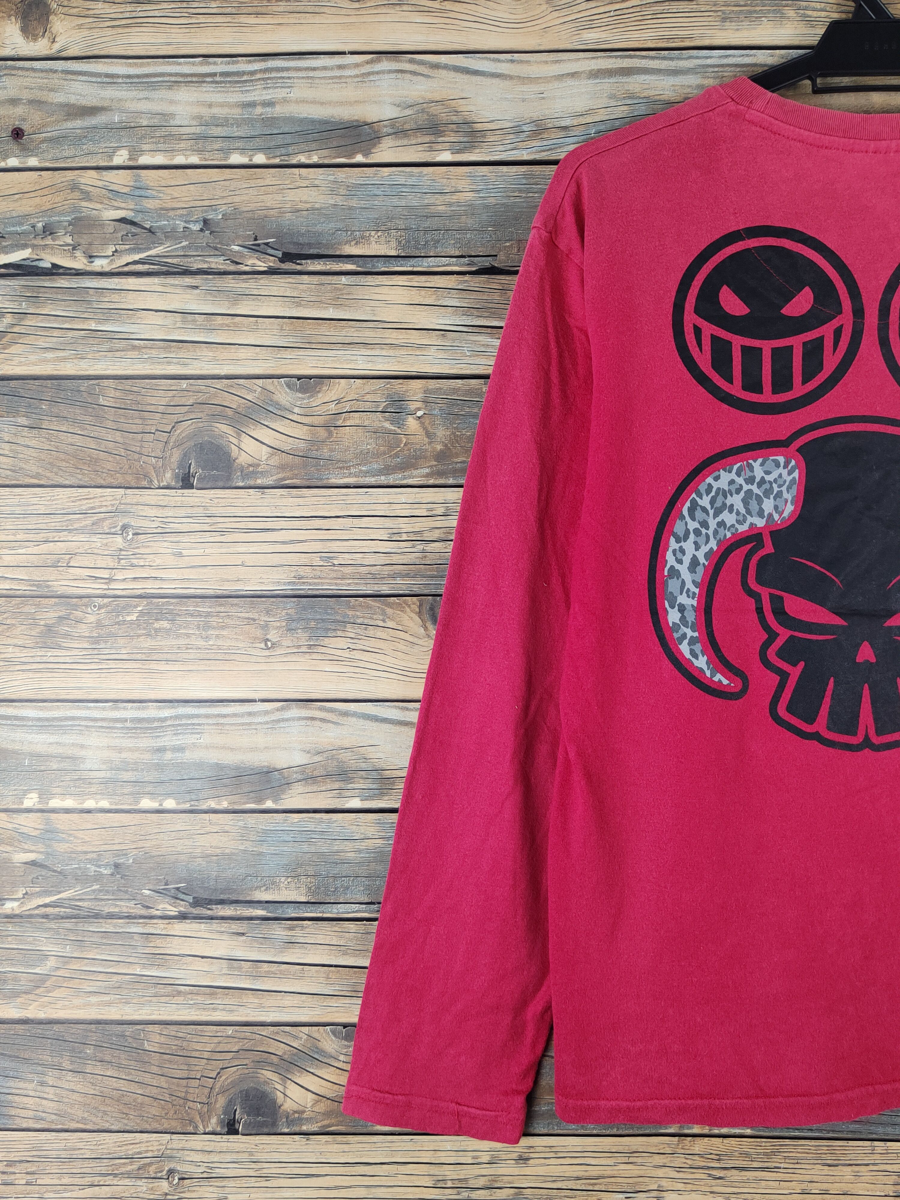 Anime DLL One Piece portgas D Ace Red Long Sleeve T-shirt #1444 Size US L / EU 52-54 / 3 - 9 Thumbnail