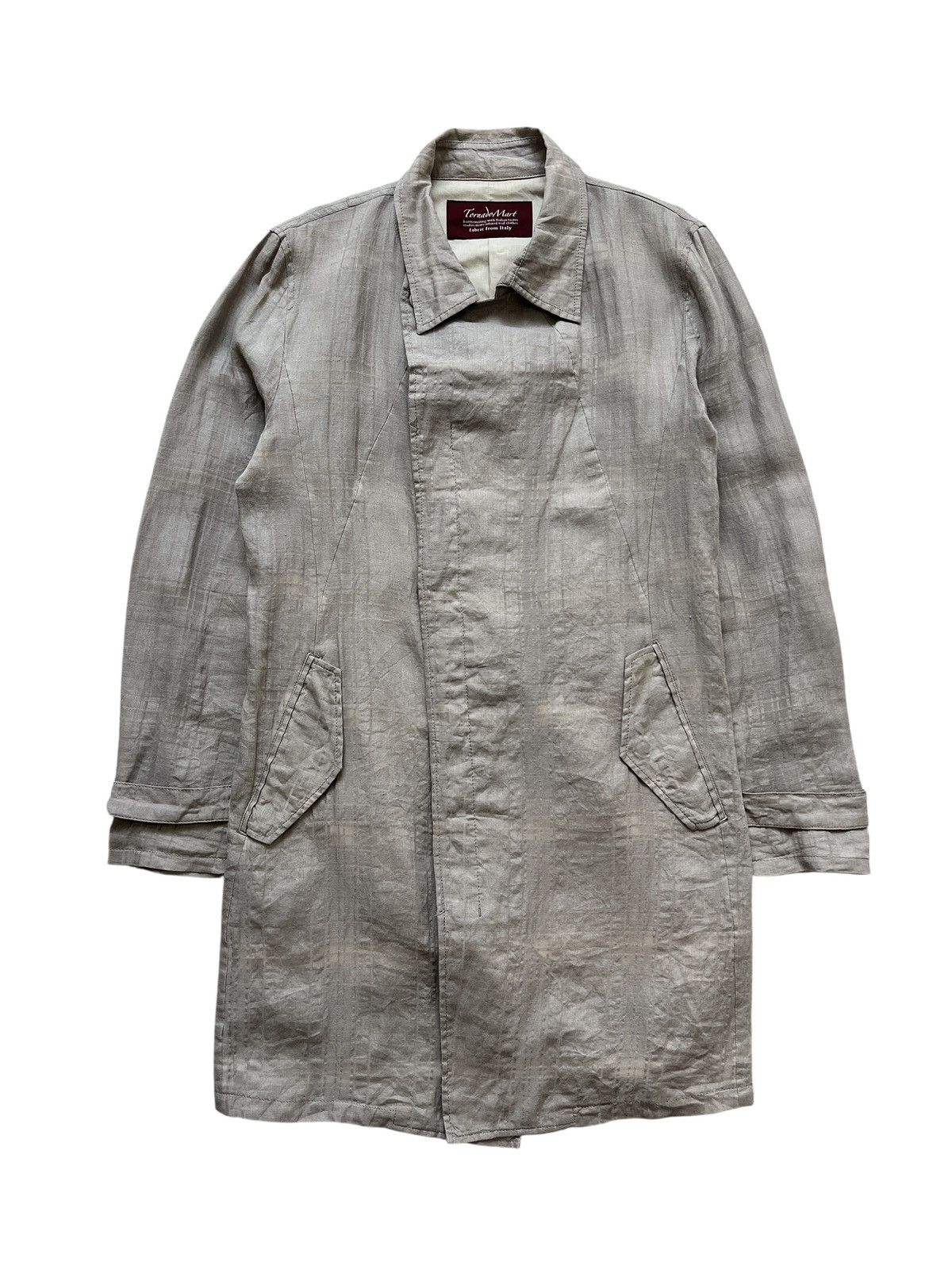Tornado Mart 2000s Tornado Mart Cotton Linen Long Coat Size US S / EU 44-46 / 1 - 1 Thumbnail