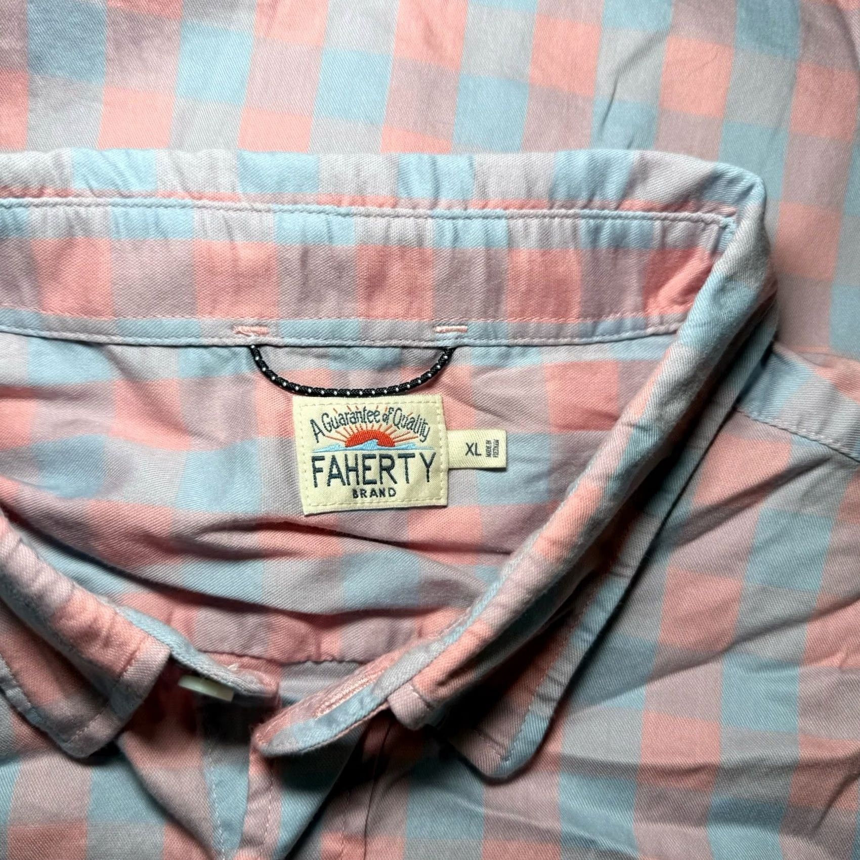 Faherty Faherty Button Down Shirt Men XL M Gingham Check Plaid Button Up Size US XL / EU 56 / 4 - 4 Thumbnail