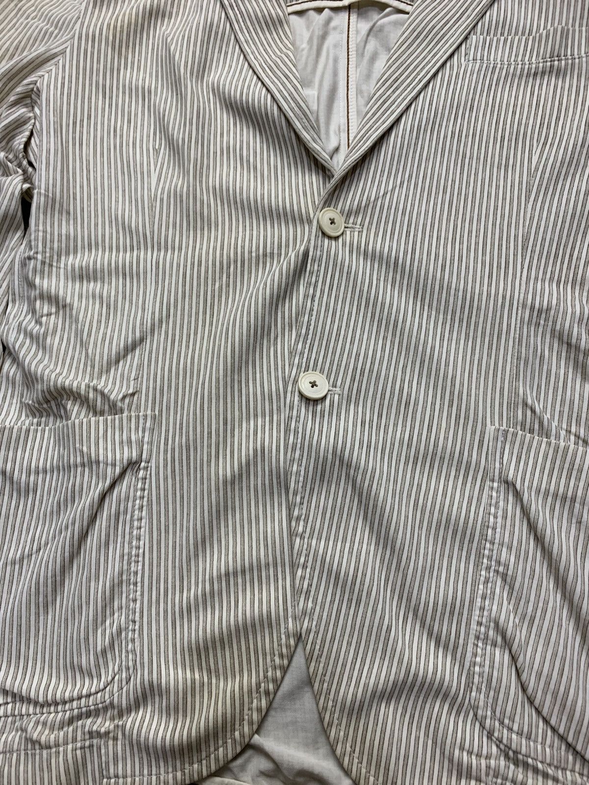 Circolo 1901 🐍 Circolo 1901 Striped Casual Blazer Size 44R - 3 Thumbnail