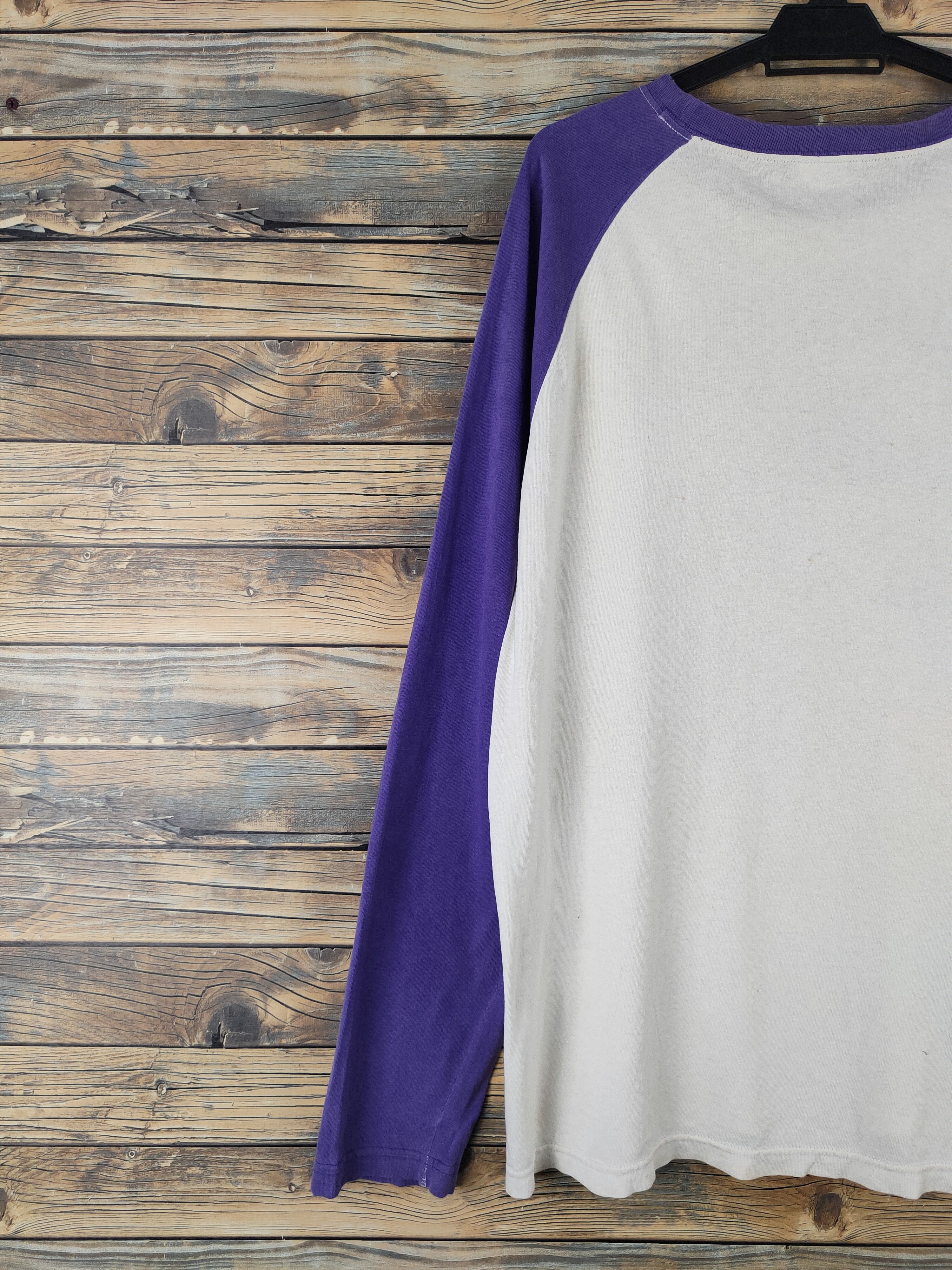 Converse DL Converse Purple White Long Sleeve T-shirts #1396 Size US L / EU 52-54 / 3 - 9 Thumbnail