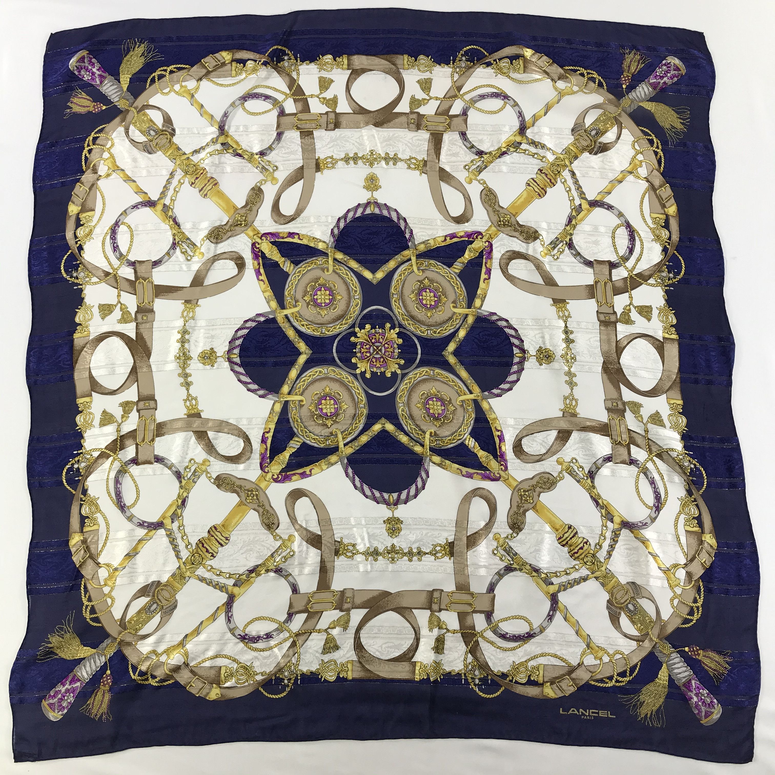 Lancel Vintage Lancel Silk Scarf Size ONE SIZE - 2 Thumbnail