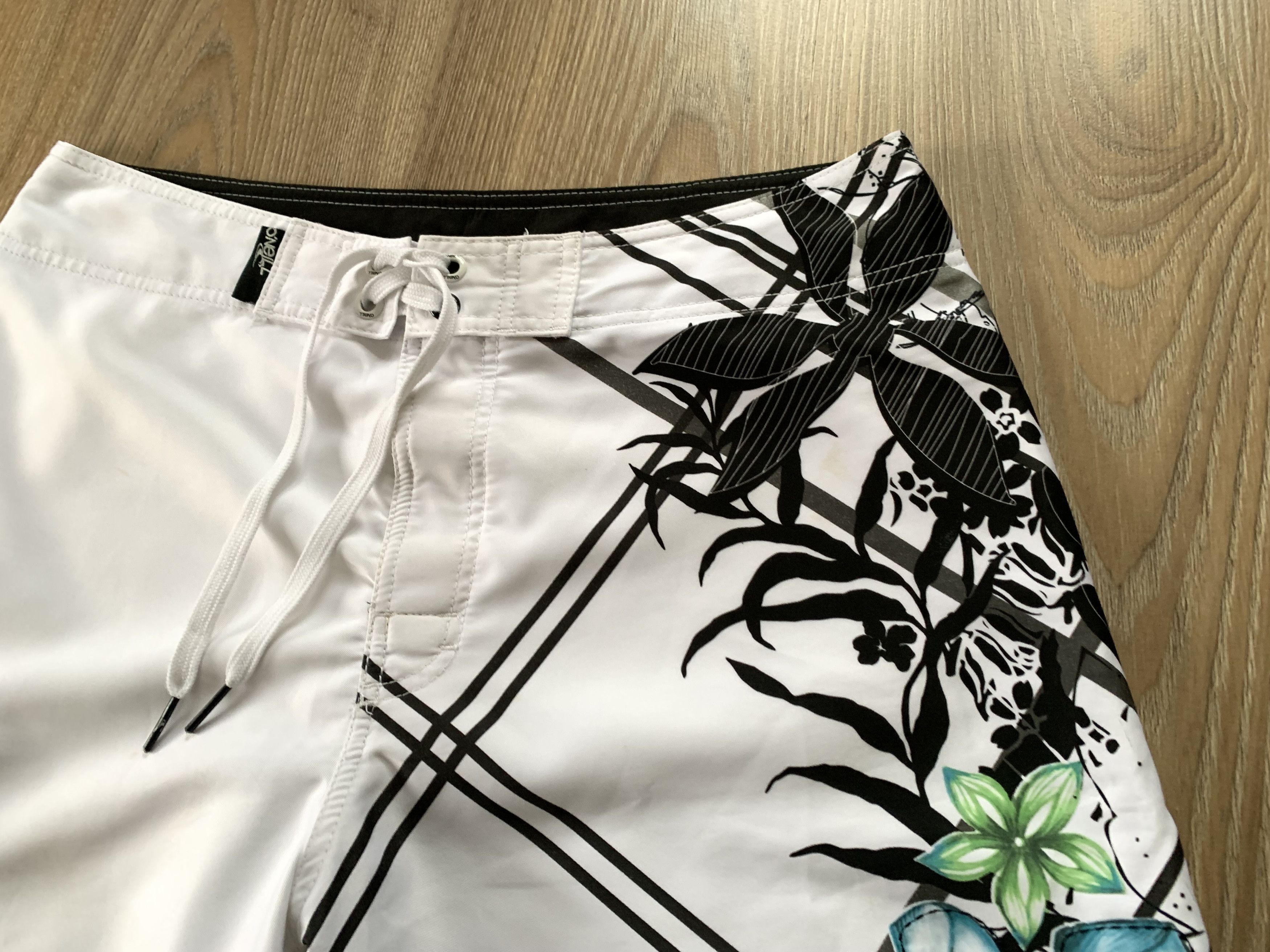 O'Neill × Vintage Vintage O'Neill Printed Swim Board Shorts Size US 34 / EU 50 - 4 Thumbnail